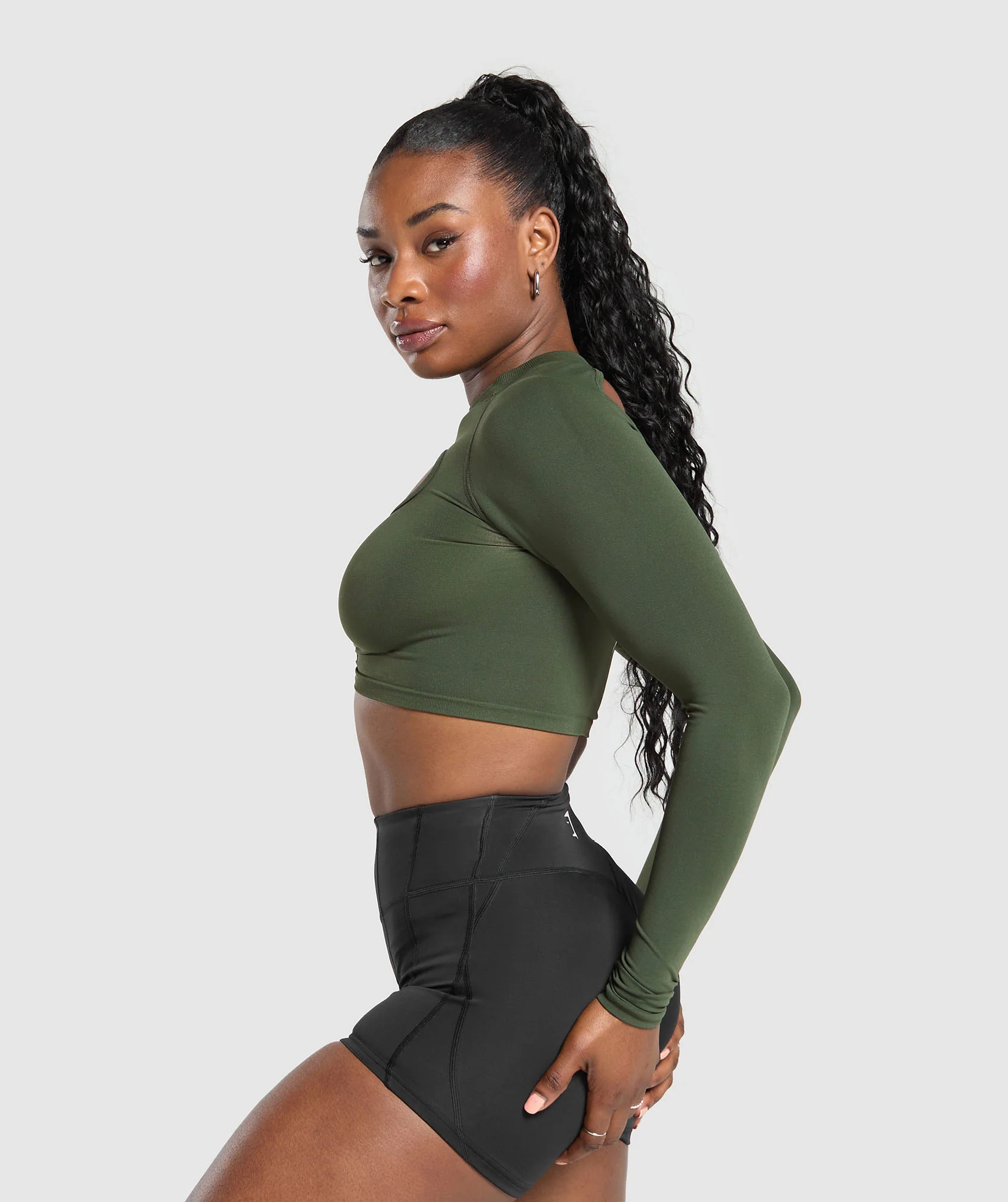 Apex Limit Seamless Long Sleeve Crop Top