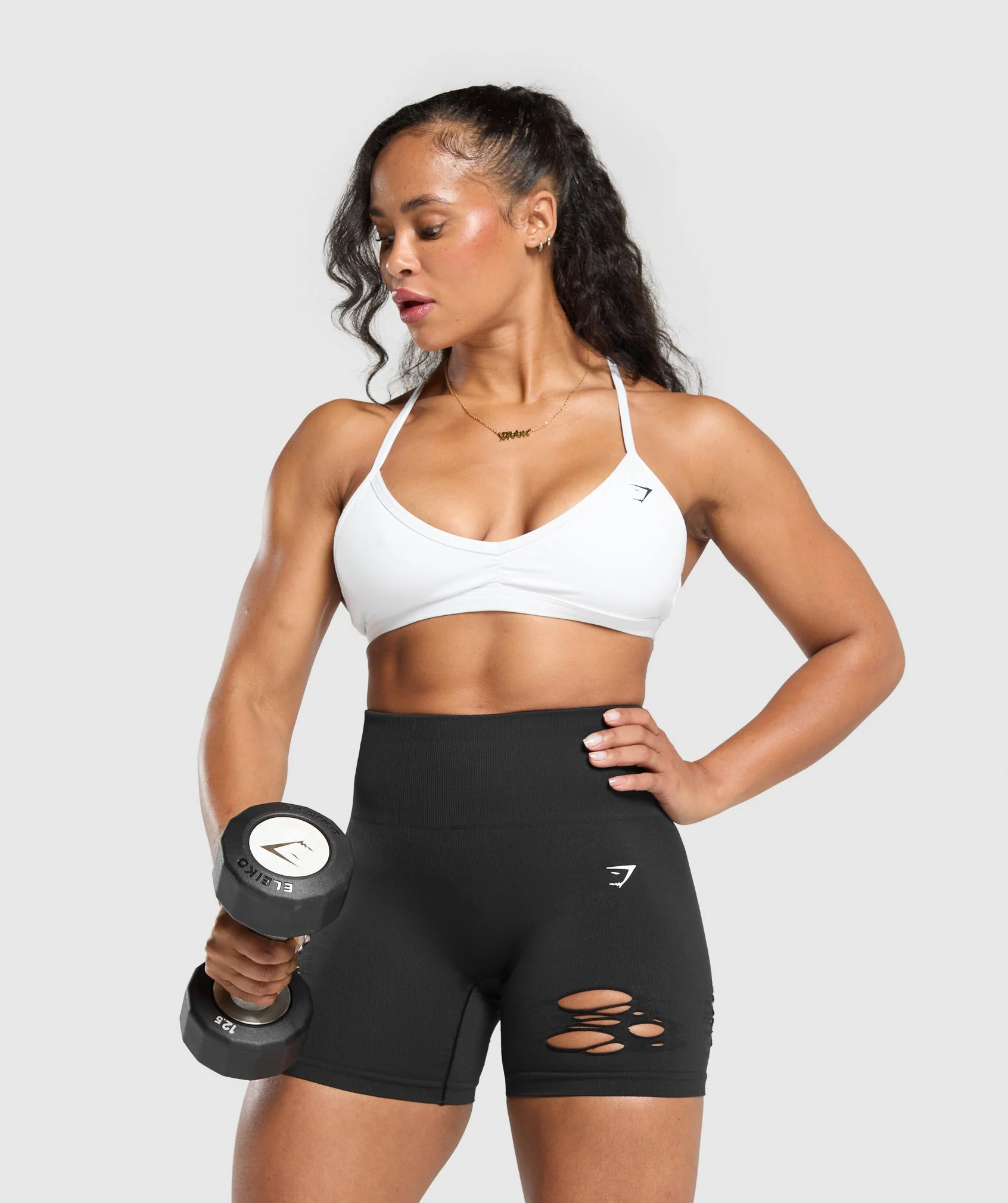 Gains Seamless Distressed Shorts