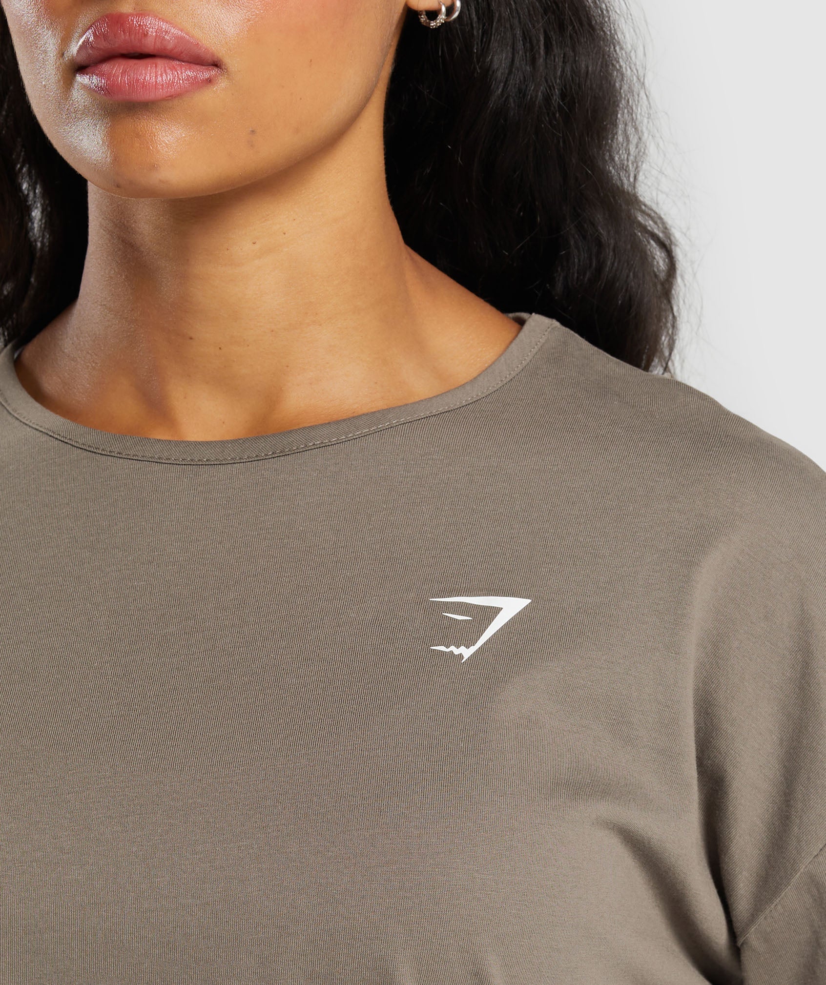 Training Oversized Cotton Long Sleeve Top