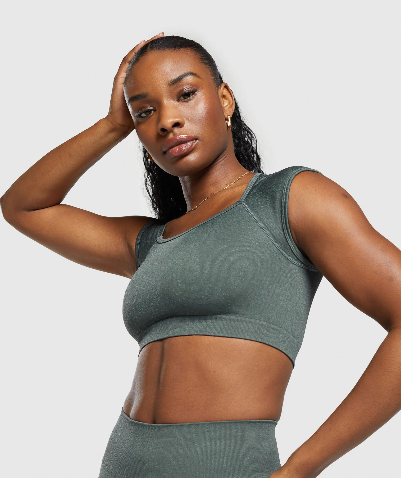 Adapt Fleck Seamless Crop Top