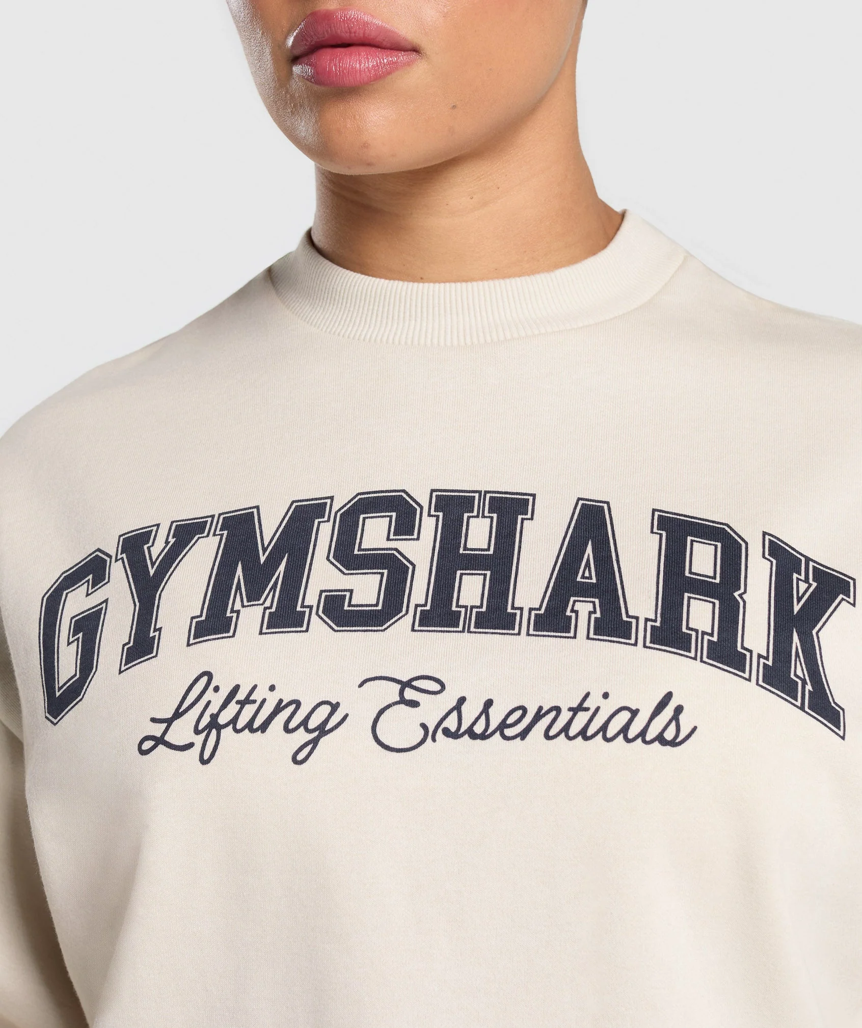 Lifting Essentials Graphic Brushed Oversized Sweatshirt