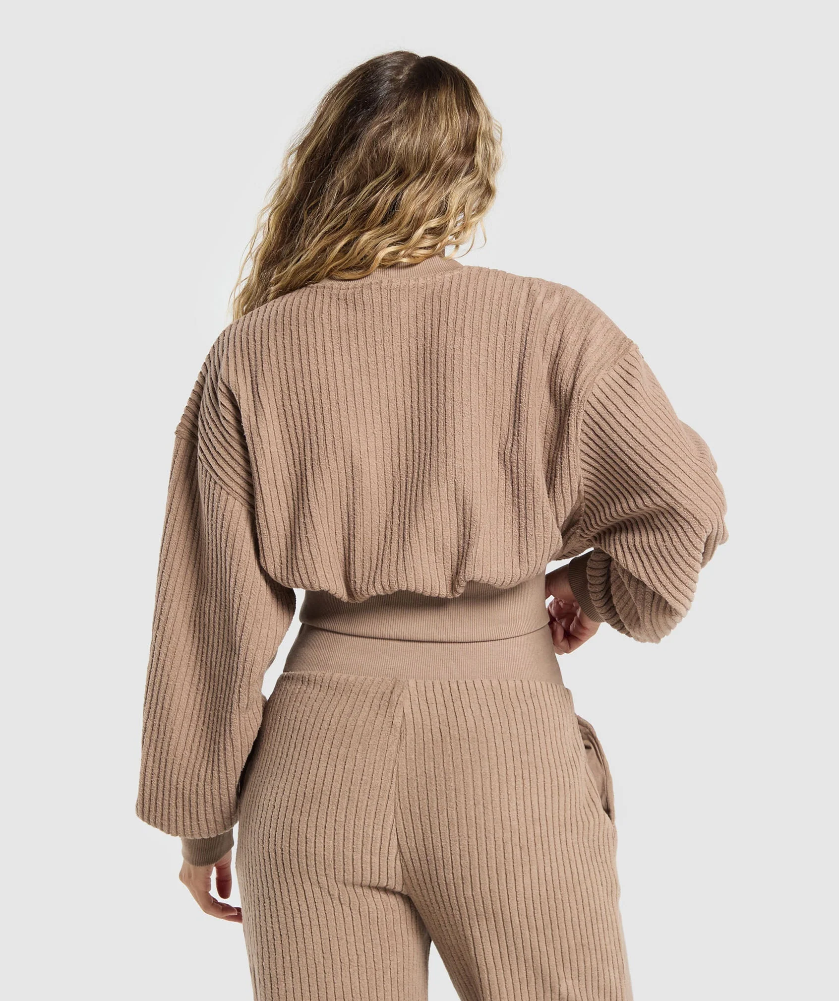 Cropped Cord Sweater