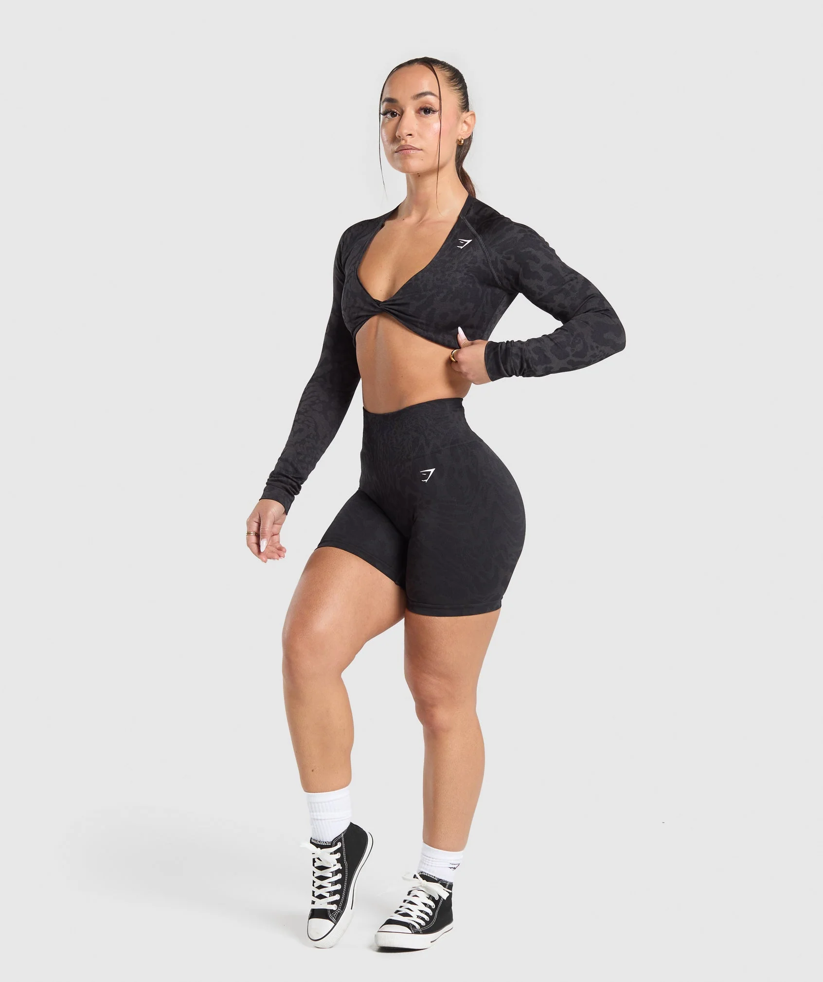 Adapt Safari Long Sleeve Crop Top