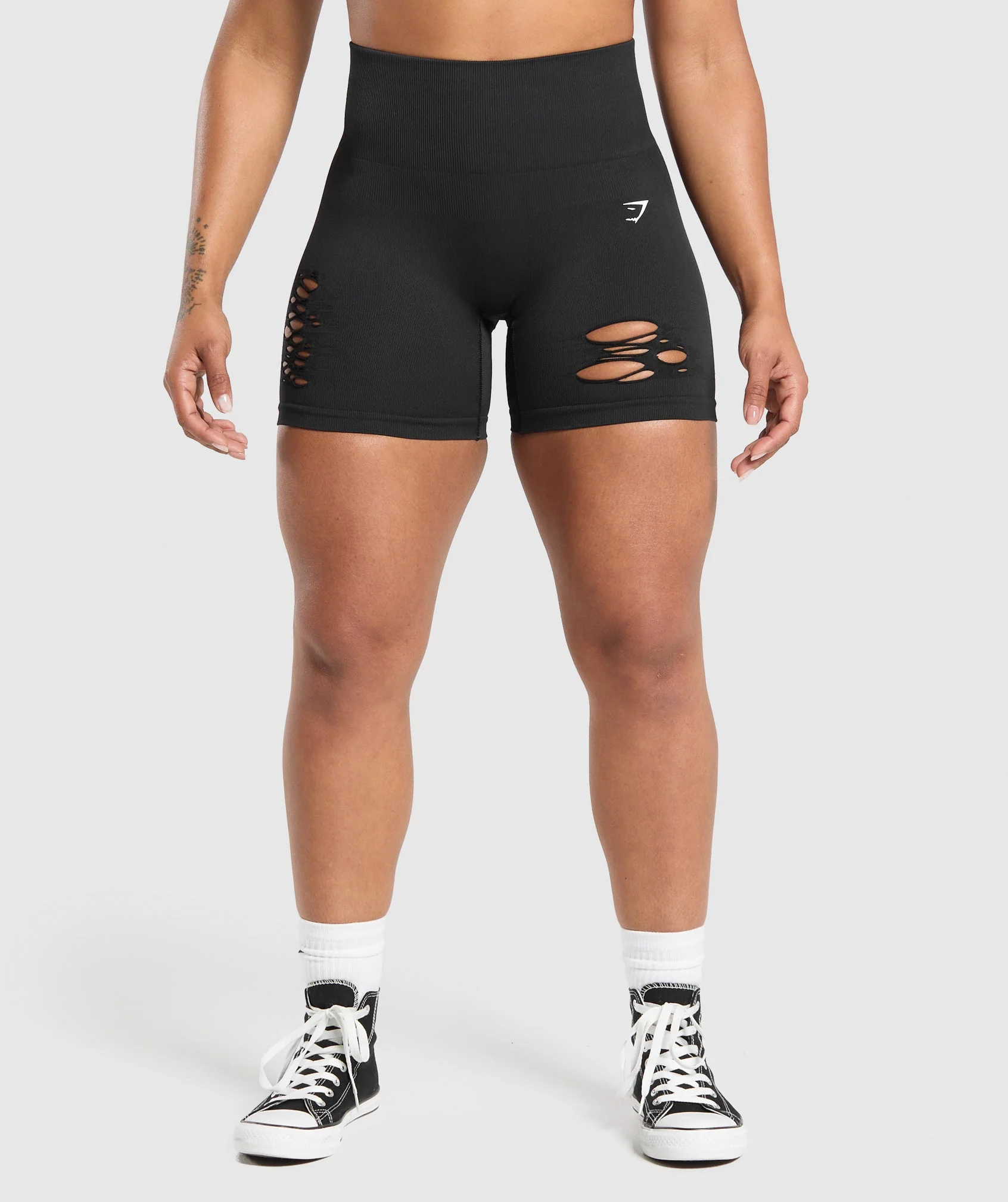Gains Seamless Distressed Shorts