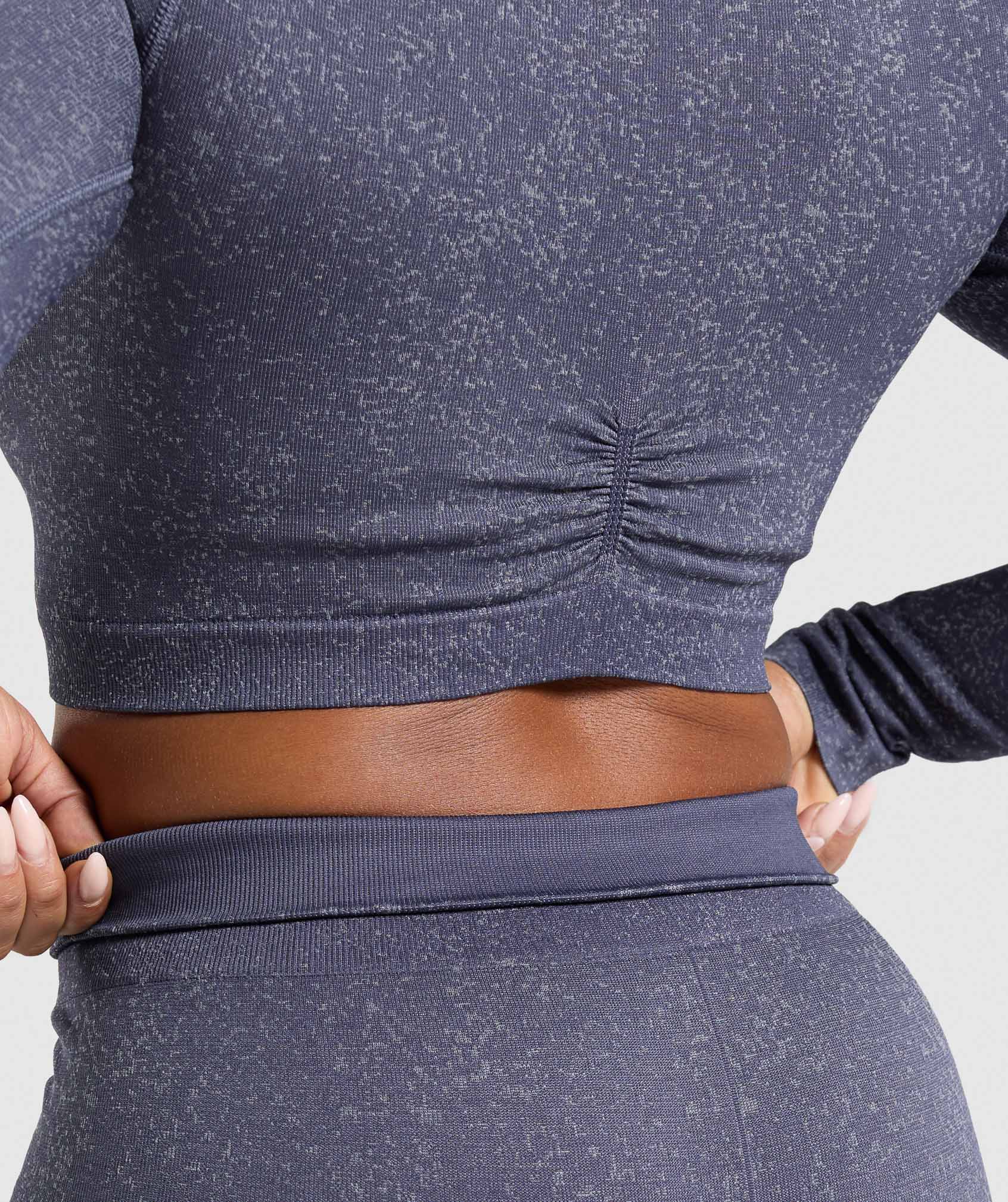 Adapt Fleck Seamless Long Sleeve Crop Top