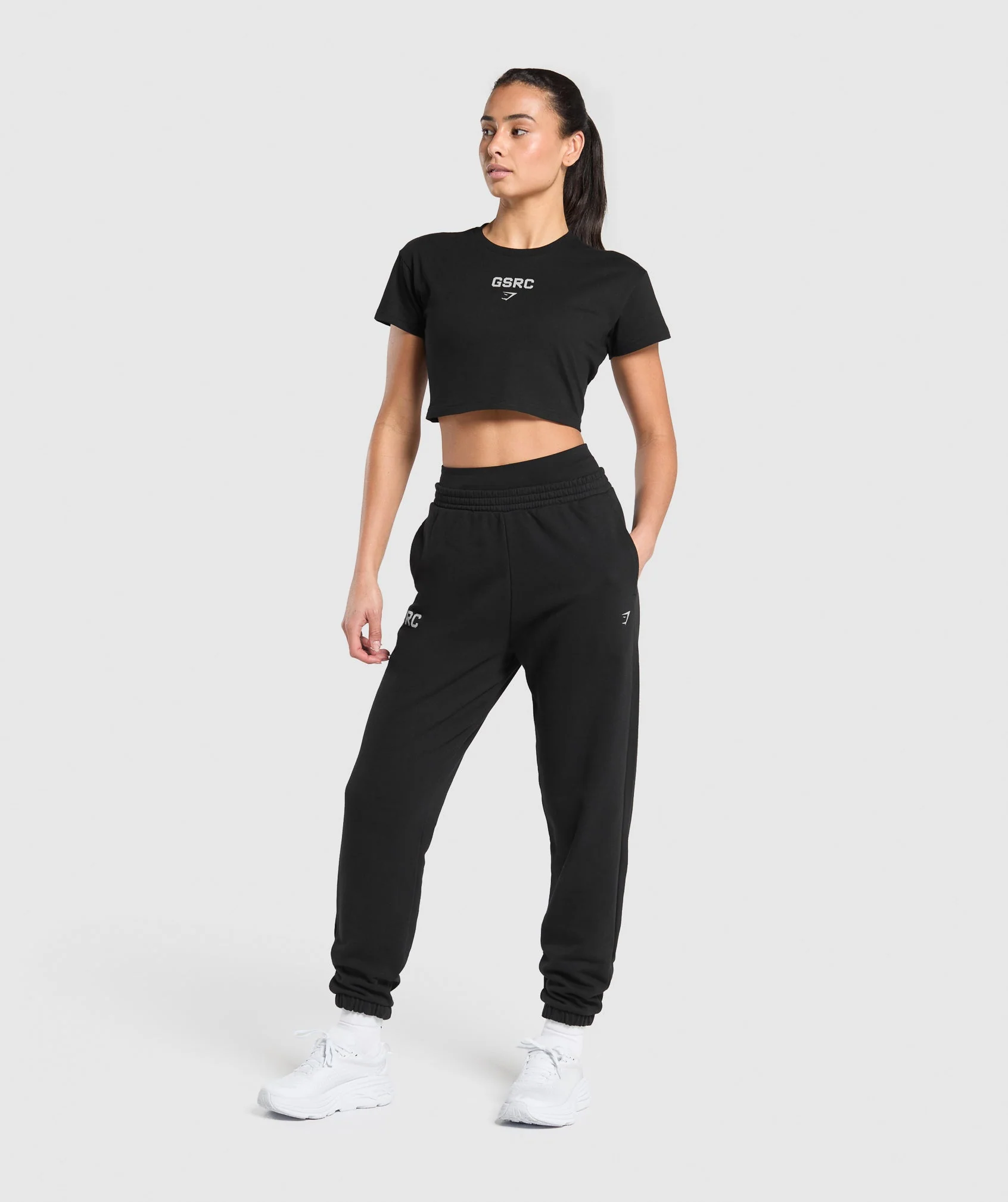 Running Graphic Crop Top