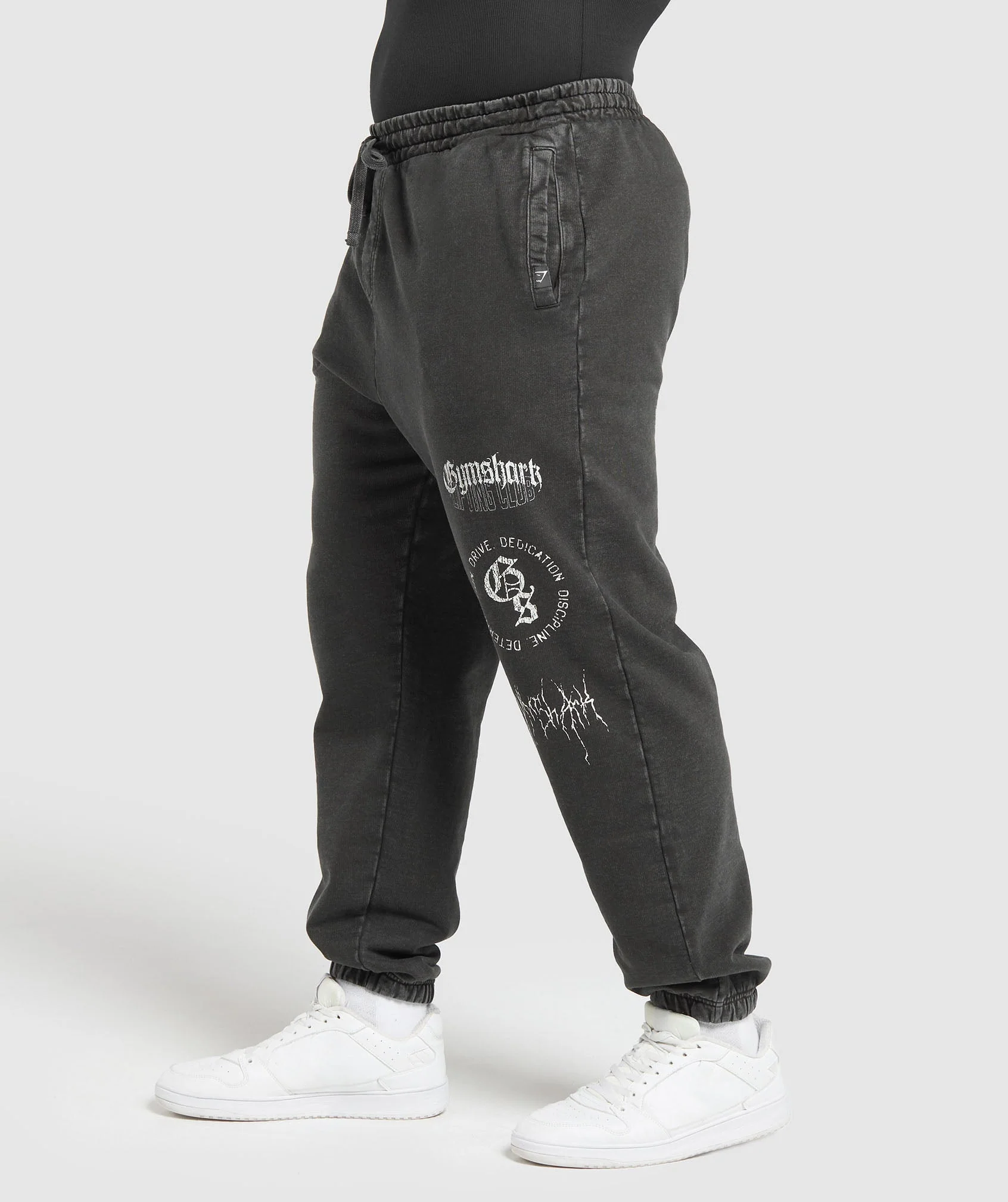 Distressed Graphic Joggers