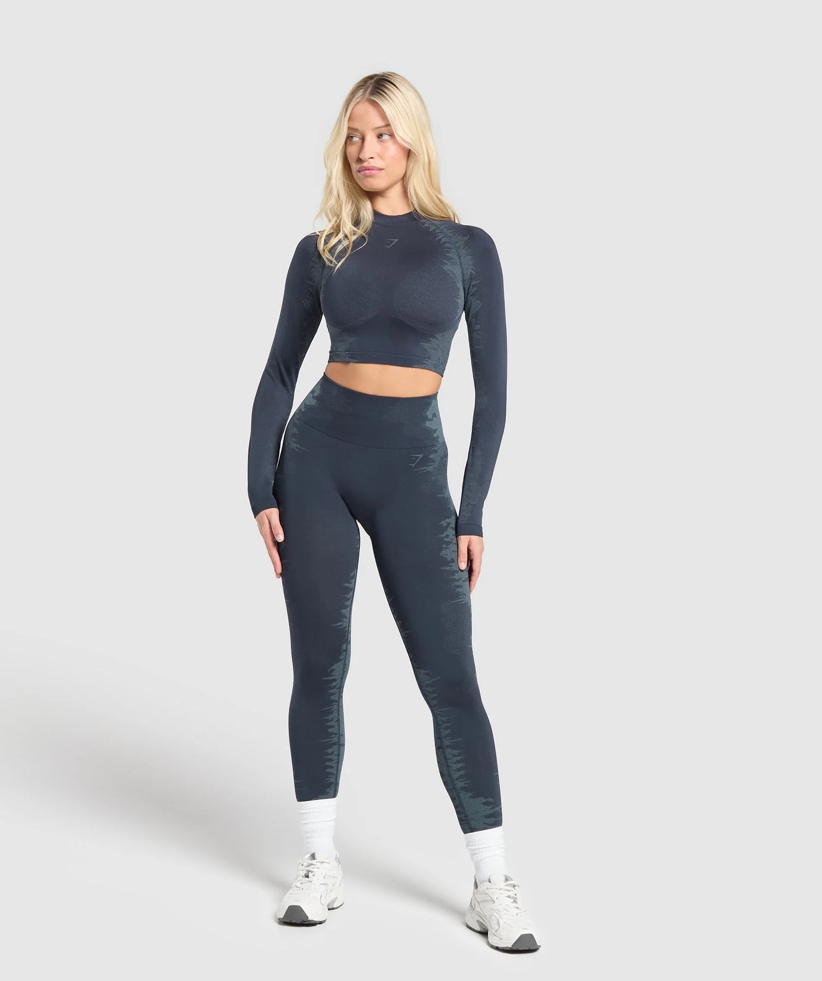 Caged Seamless Long Sleeve Crop Top