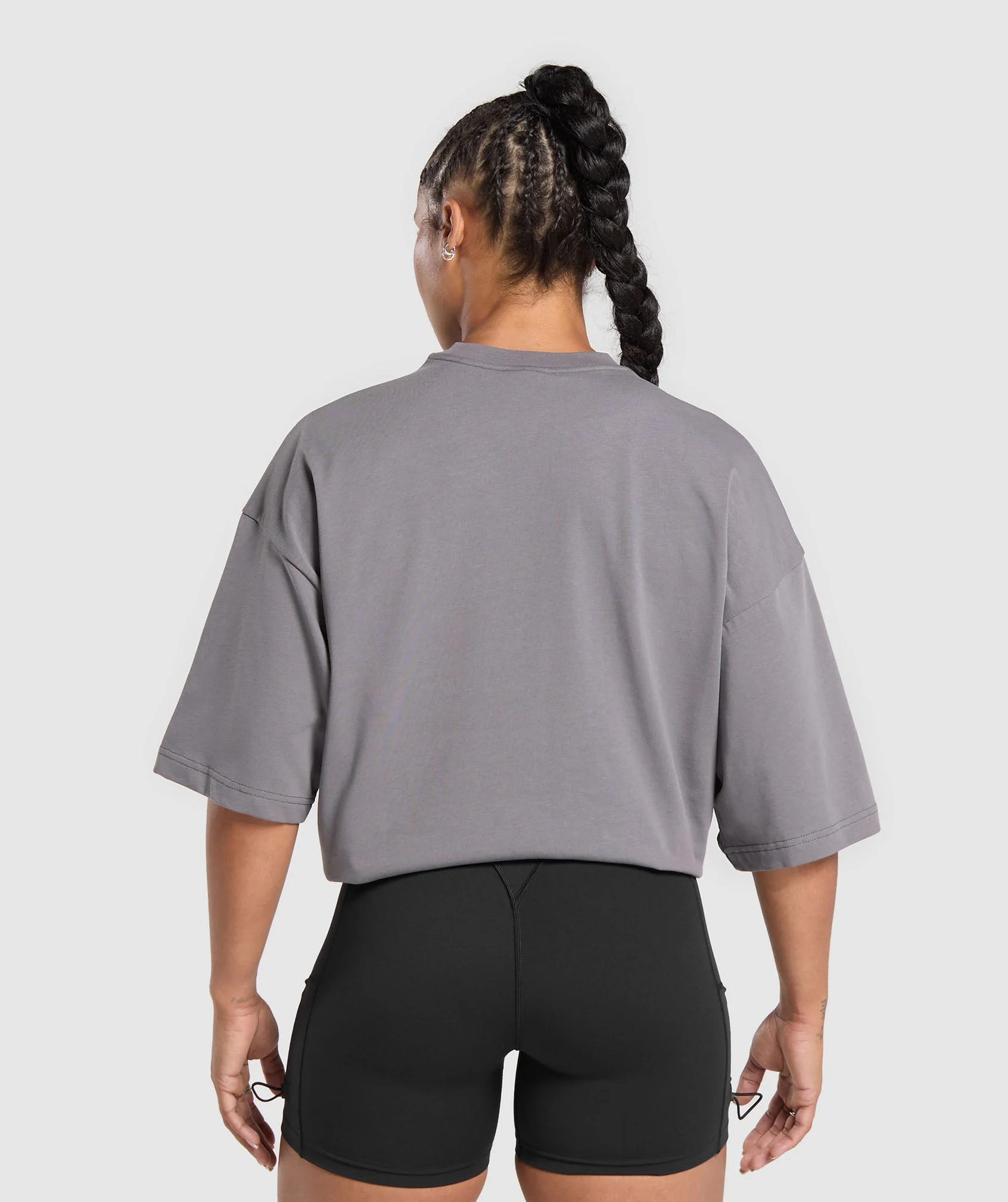 Embroidered Logo Oversized T-Shirt