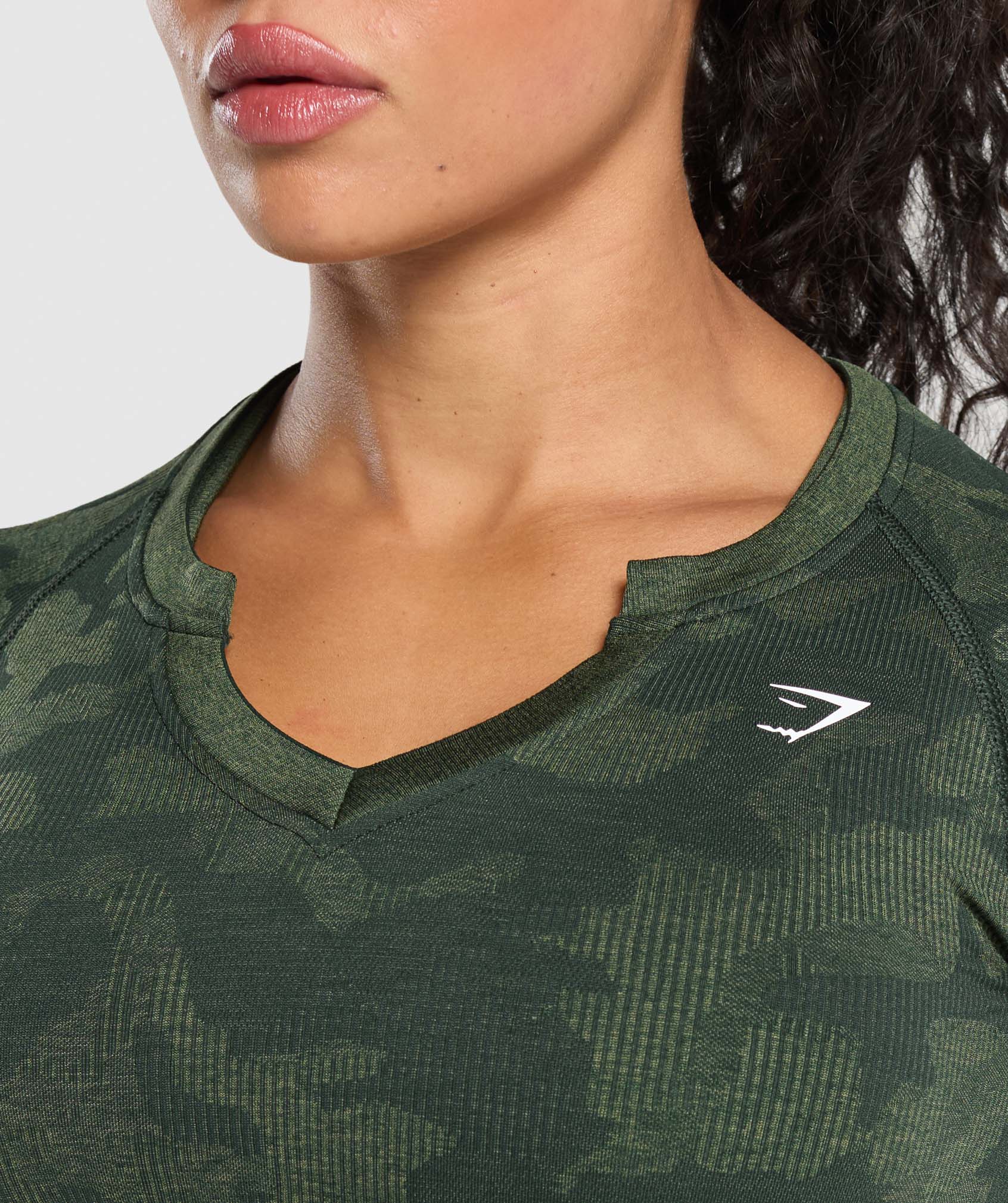 Adapt Camo Long Sleeve Crop Top