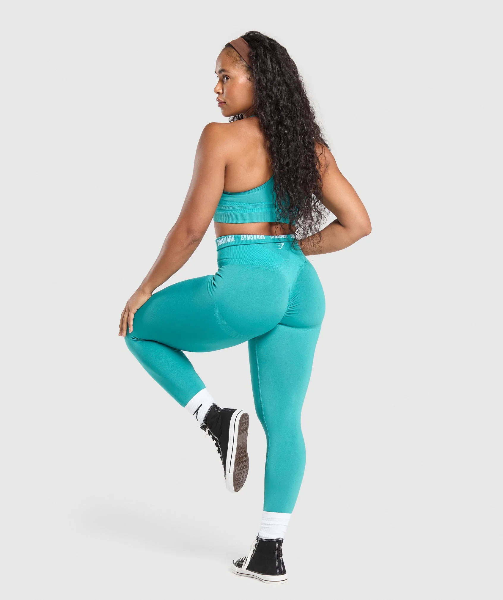 Glute Boost Seamless Leggings- Bondi Teal/Artificial Teal