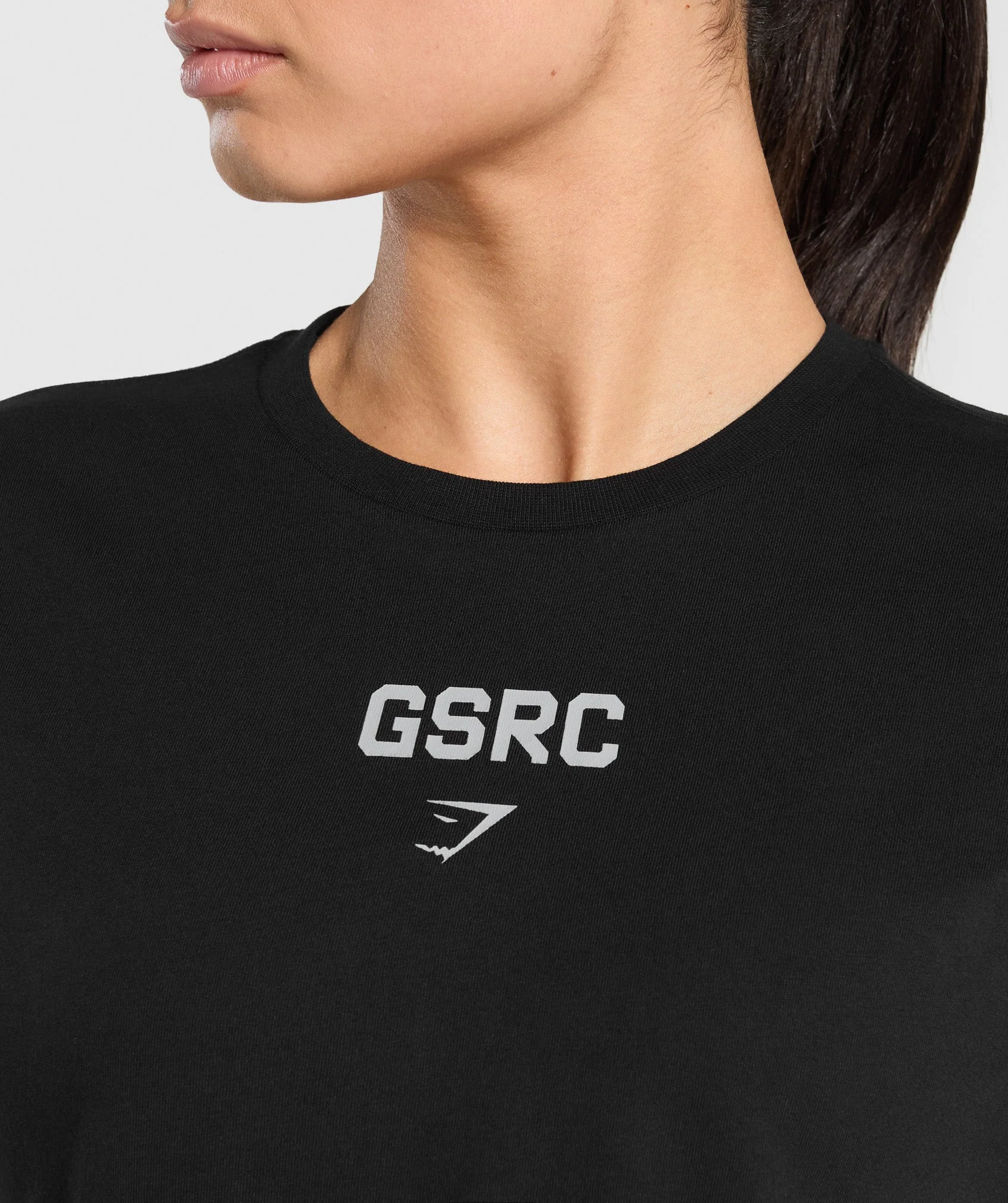 Running Graphic Crop Top