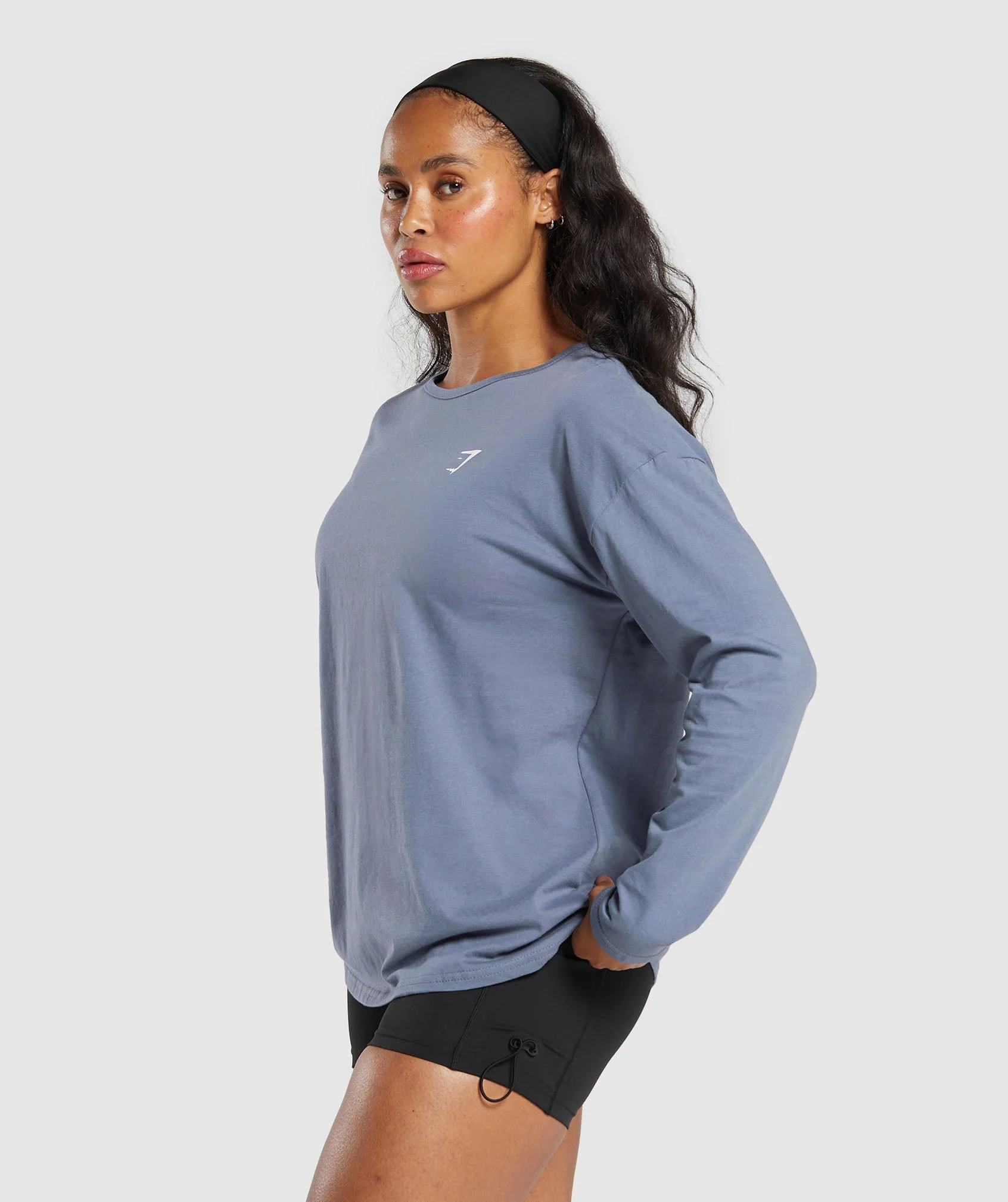 Training Oversized Cotton Long Sleeve Top