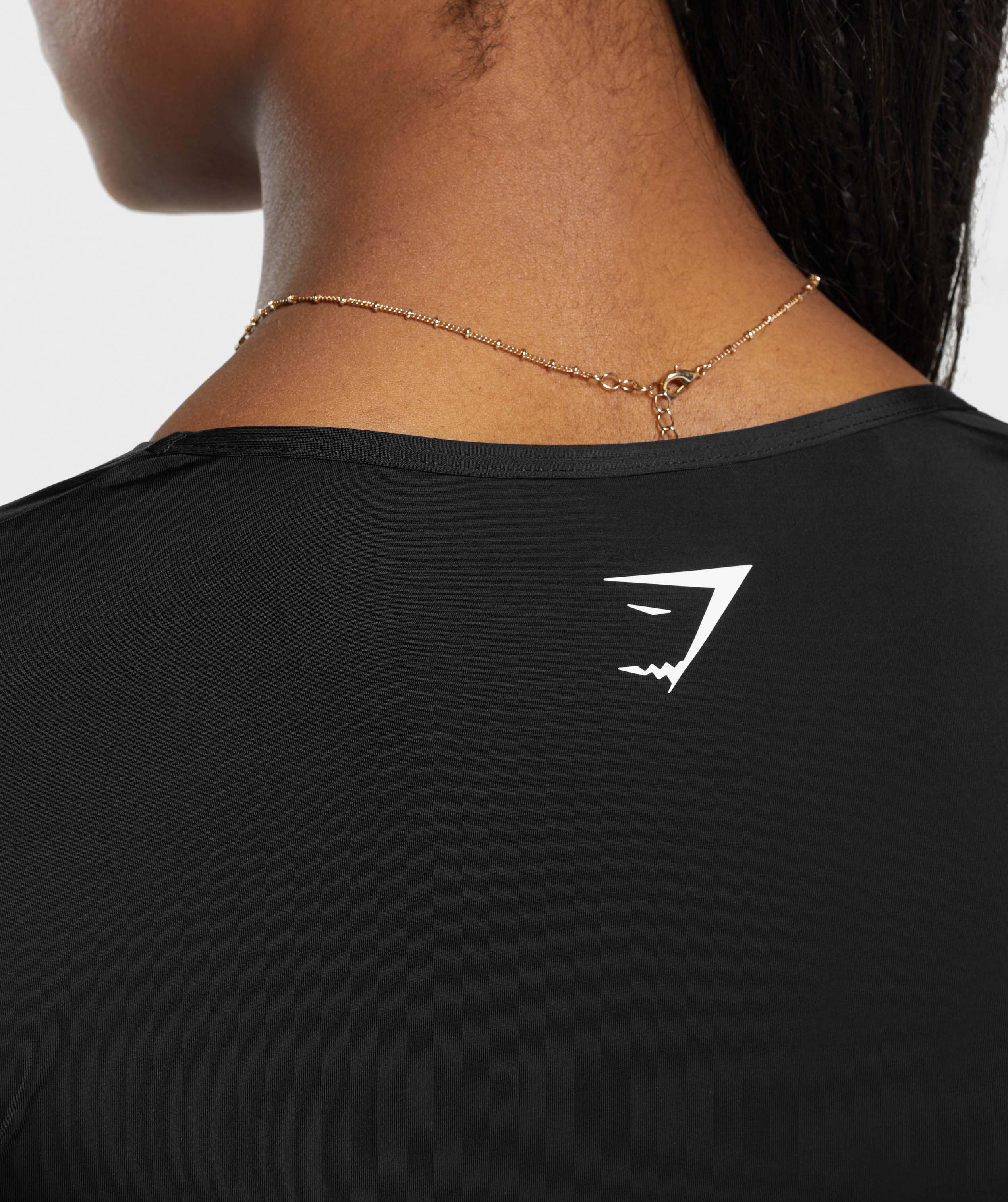 Stitch Feature Long Sleeve Crop Top