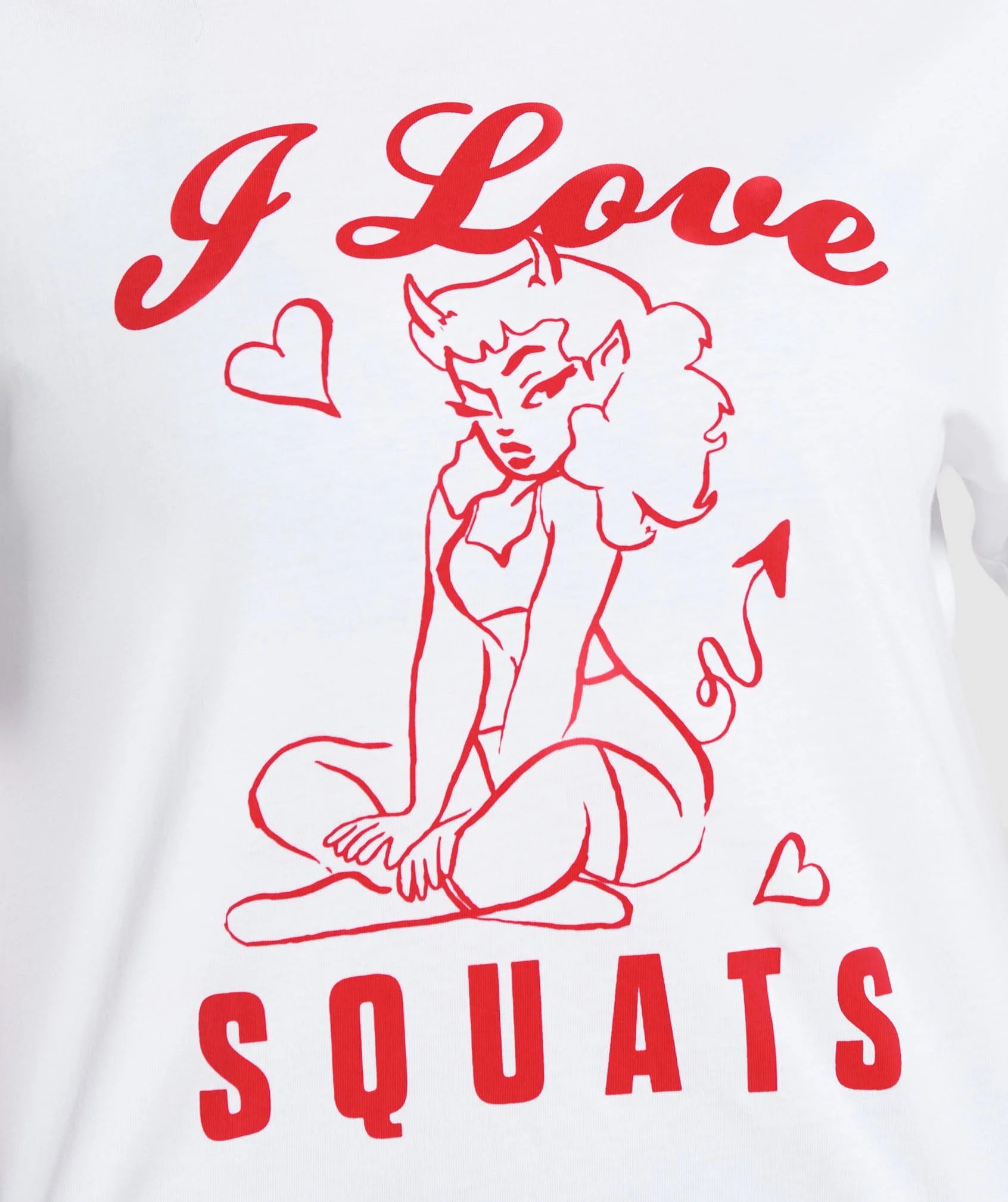 I Love Squats Graphic Oversized Tee