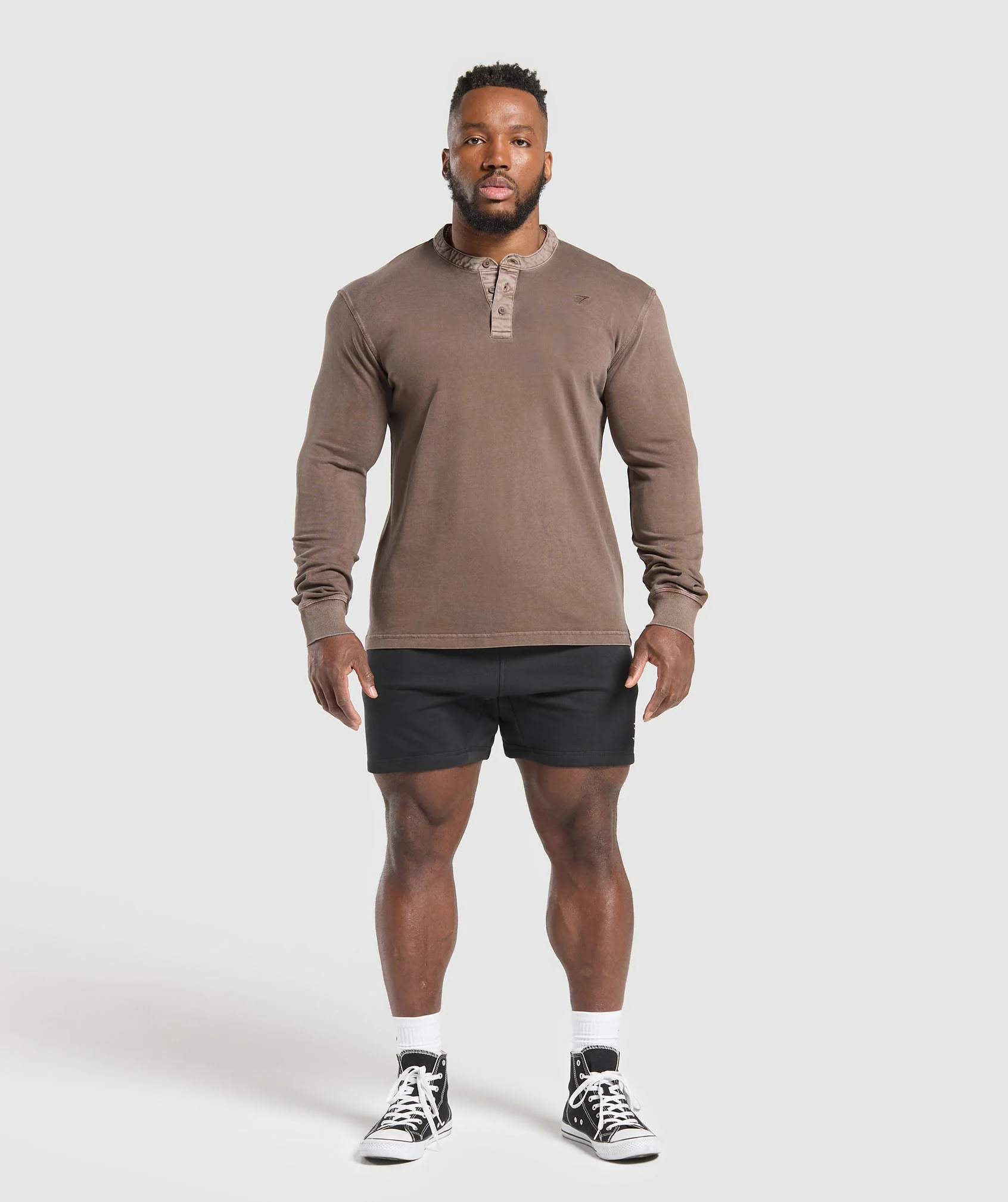 Heavyweight Woven Collar Henley