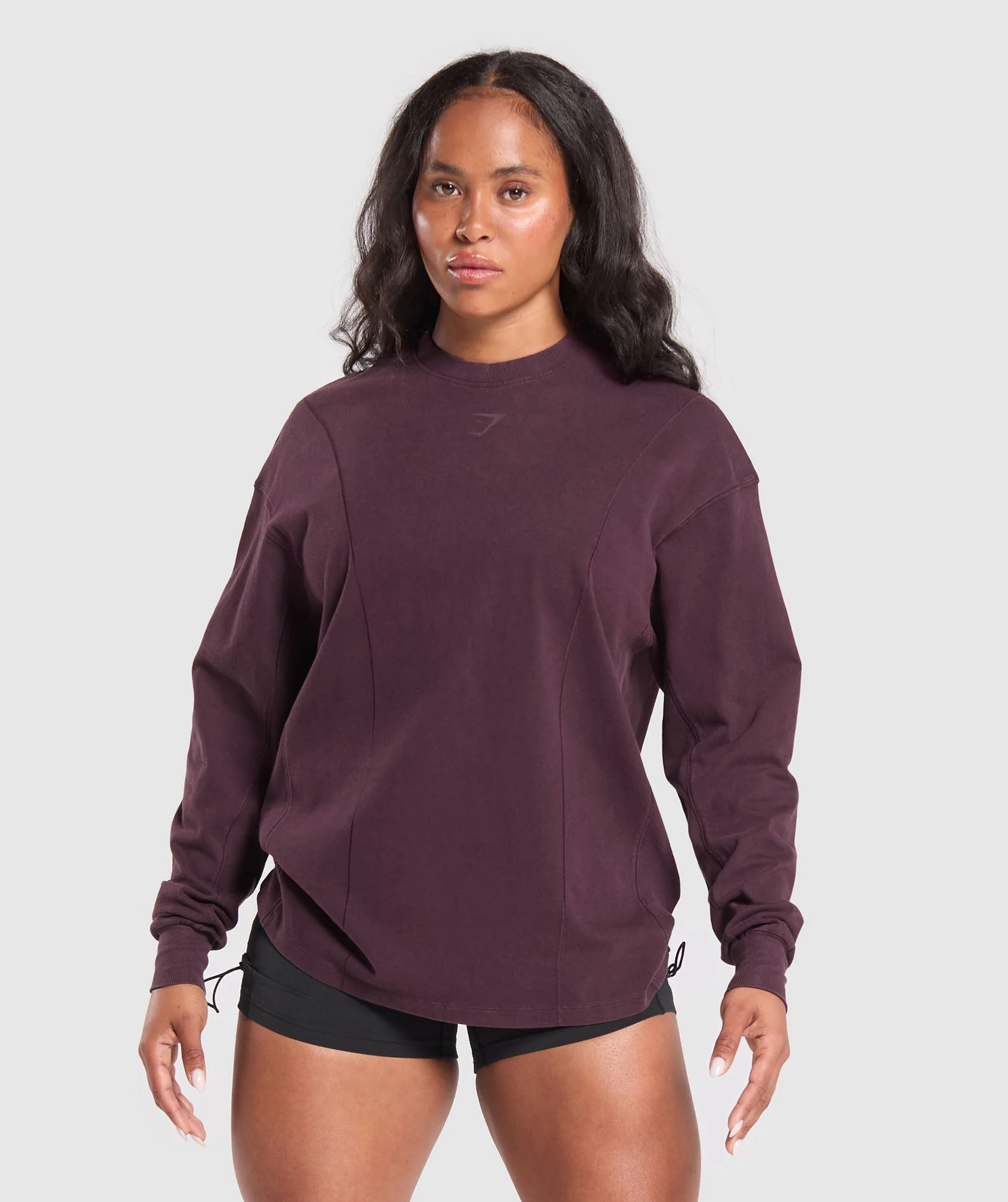 Power Oversized Long Sleeve Top