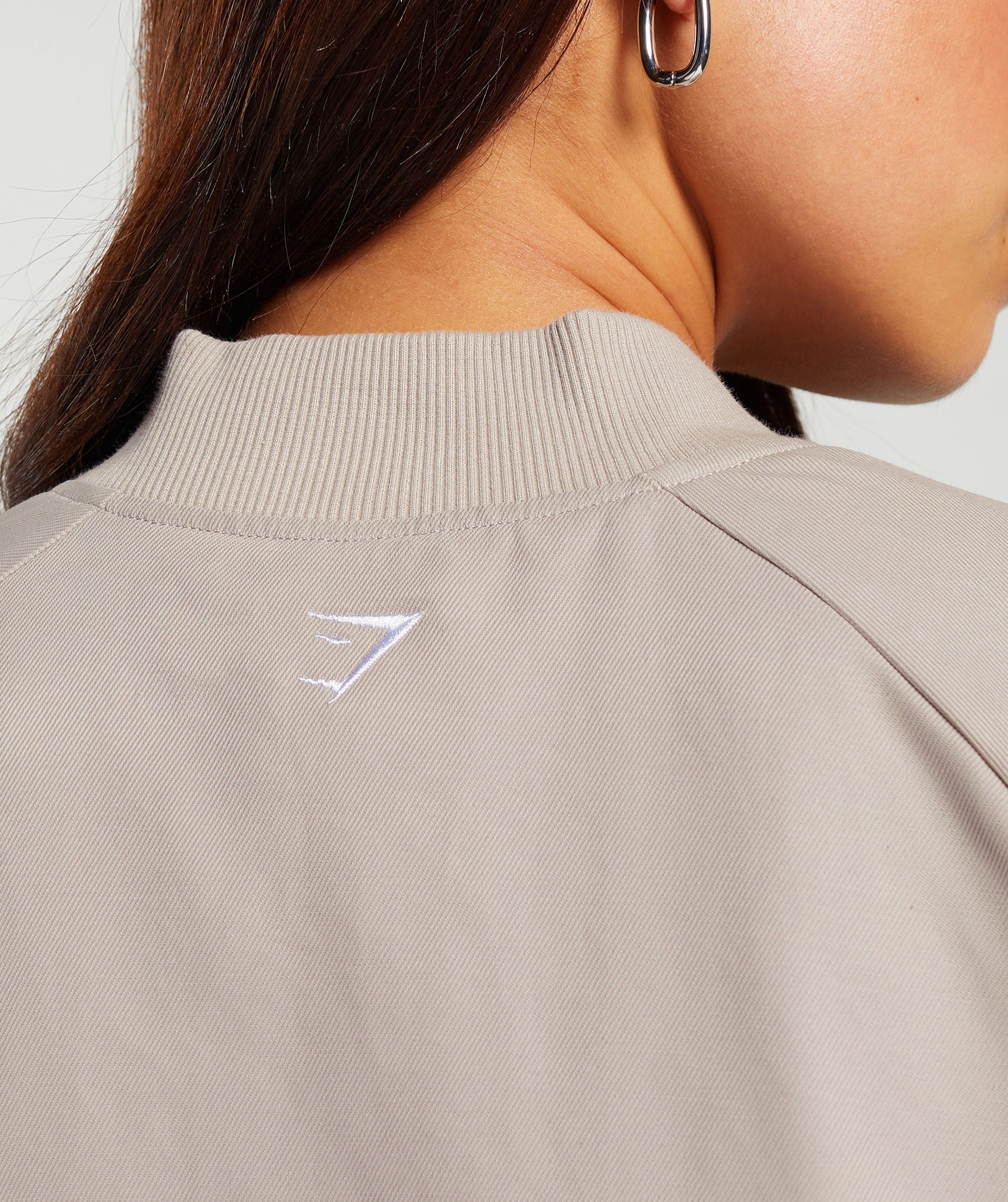 Cropped Bomber Jacket