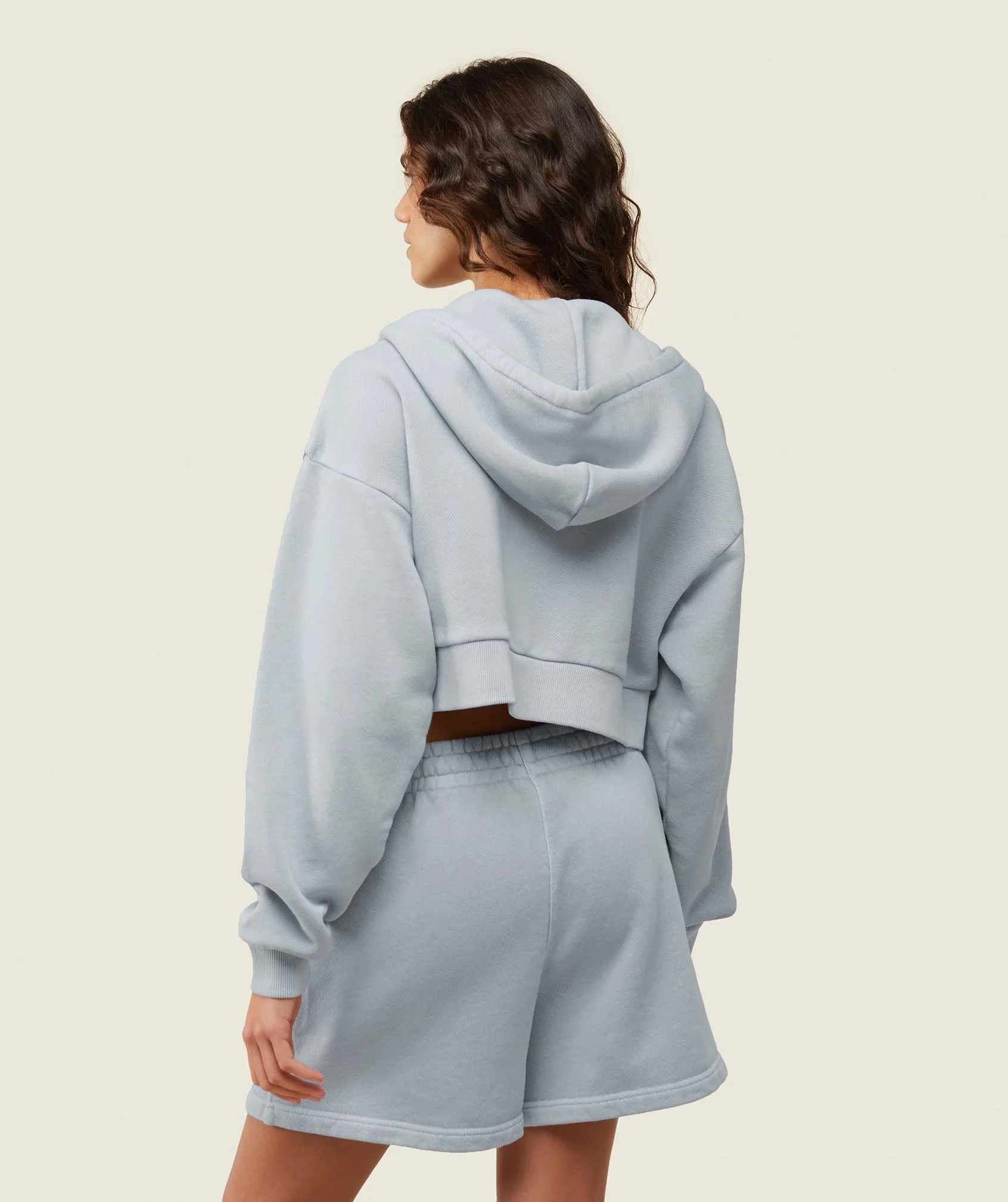 everywear Cropped Zip Hoodie