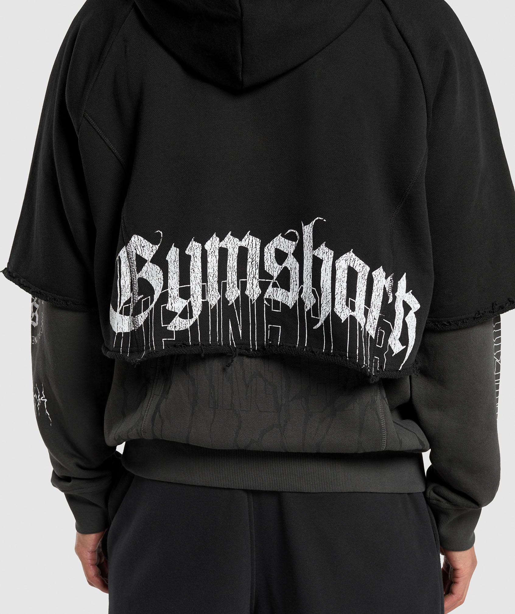 Layered Zip Up Hoodie