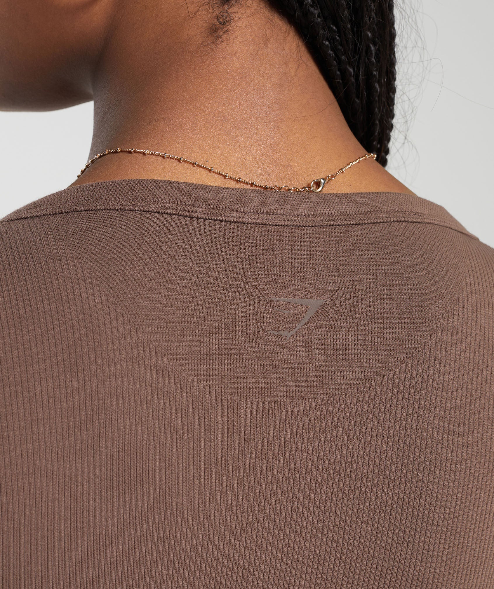 Ribbed Cotton Seamless Shrug