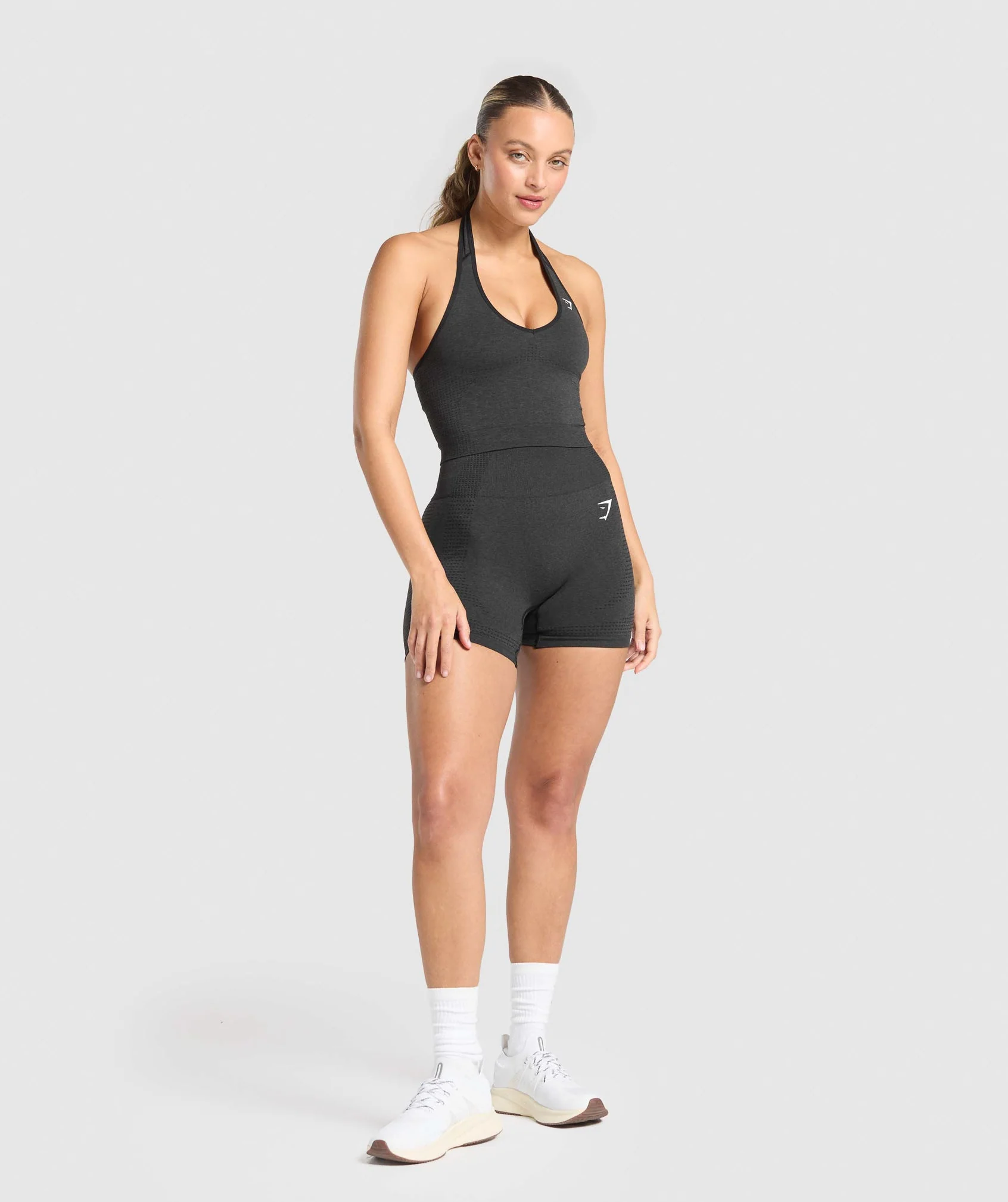 Vital Seamless Halter Neck Tank With Shelf
