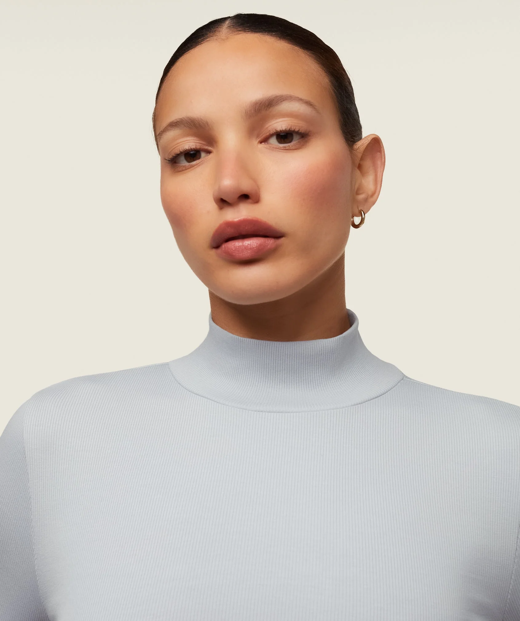 everywear Long Sleeve Ribbed Turtle Neck