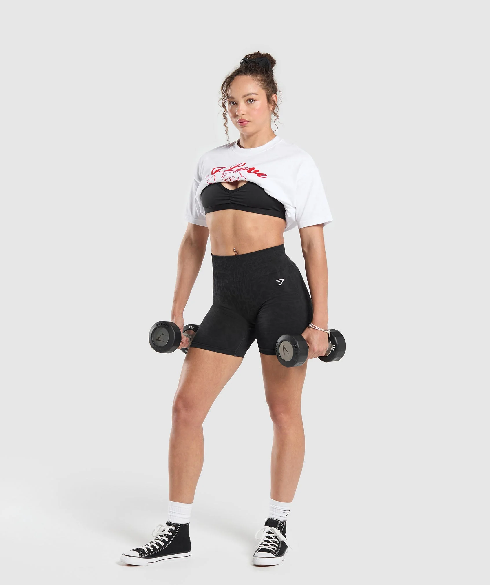 I Love Squats Graphic Oversized Tee