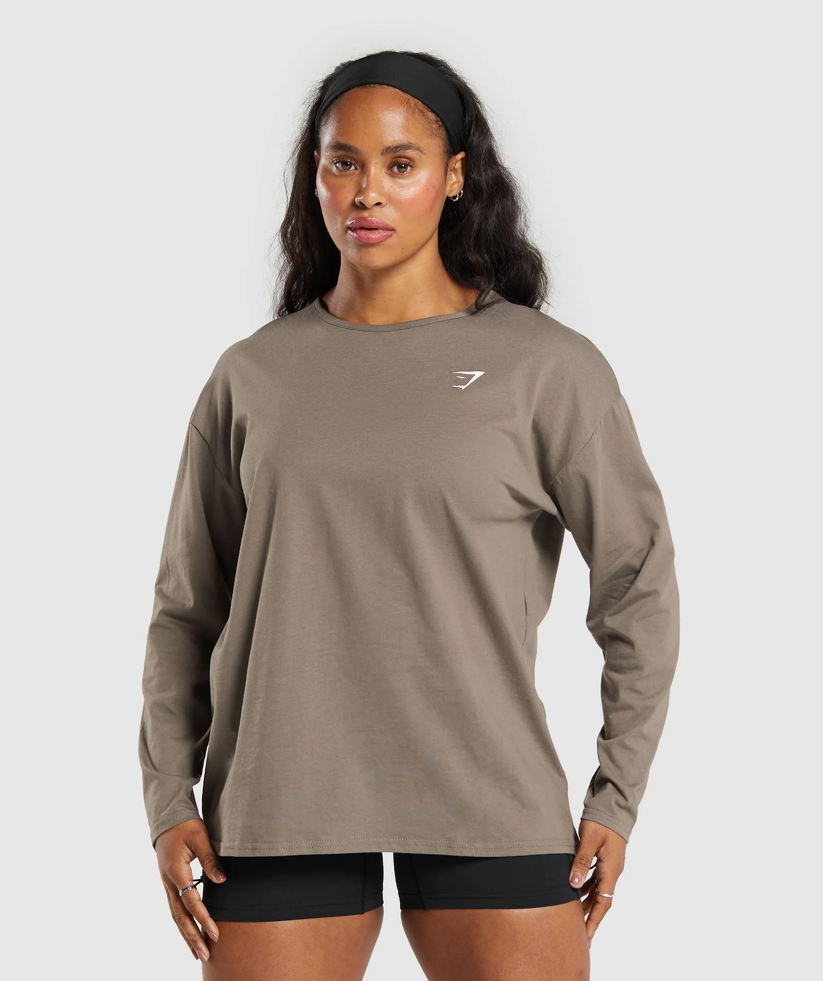 Training Oversized Cotton Long Sleeve Top