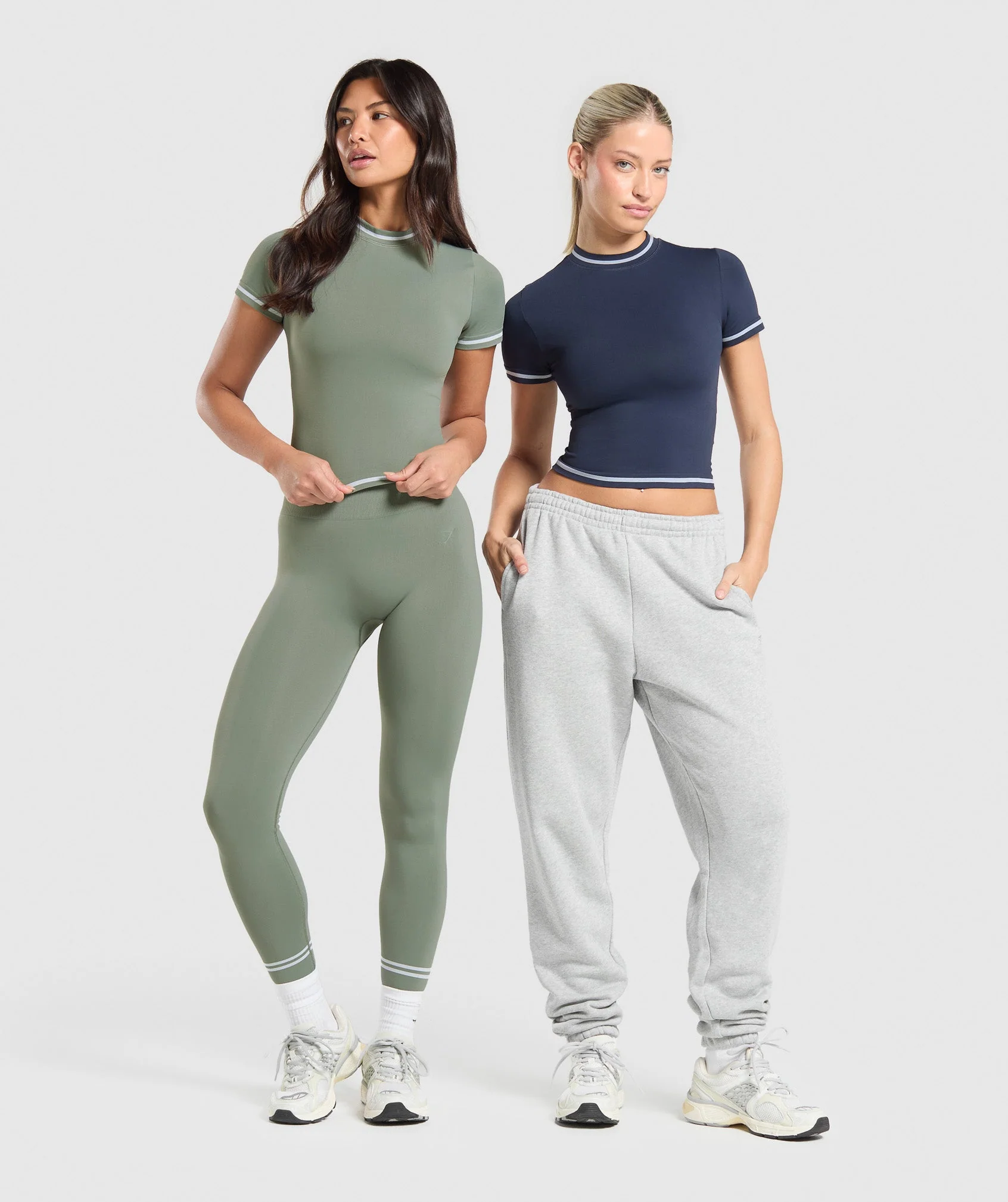 Contrast Seamless Midi Tee