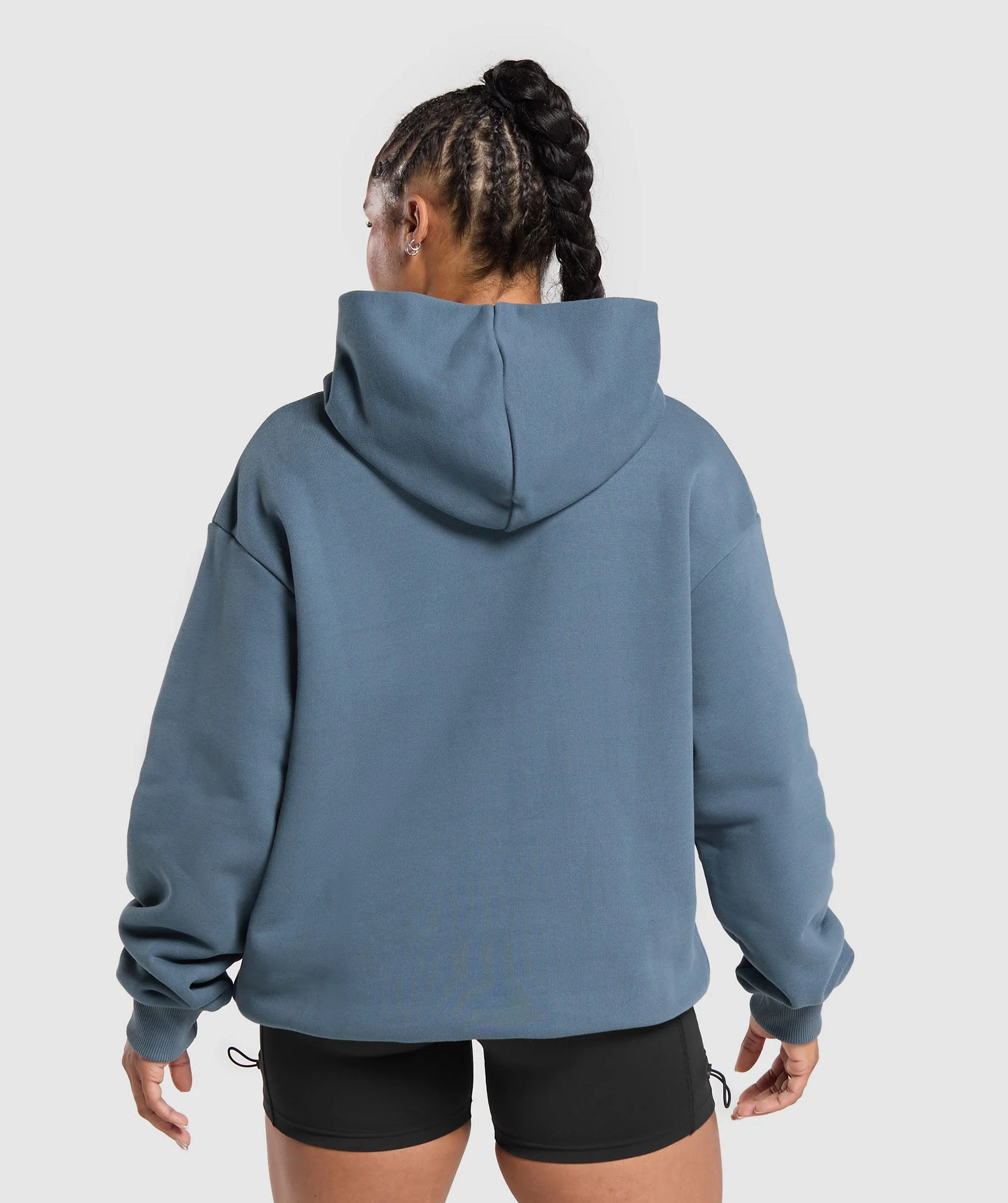 Embroidered Logo Oversized Hoodie