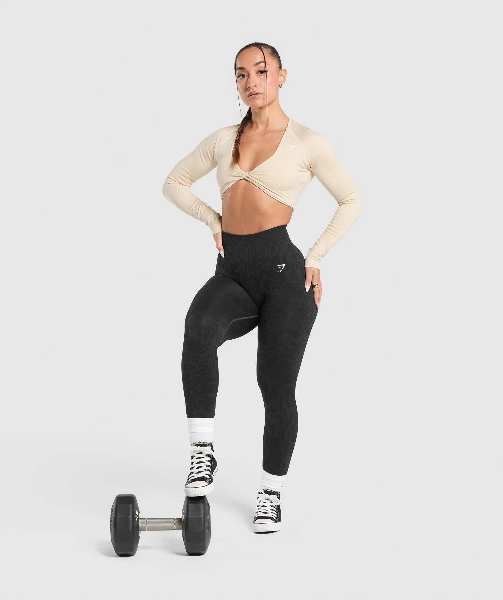 Adapt Safari Long Sleeve Crop Top