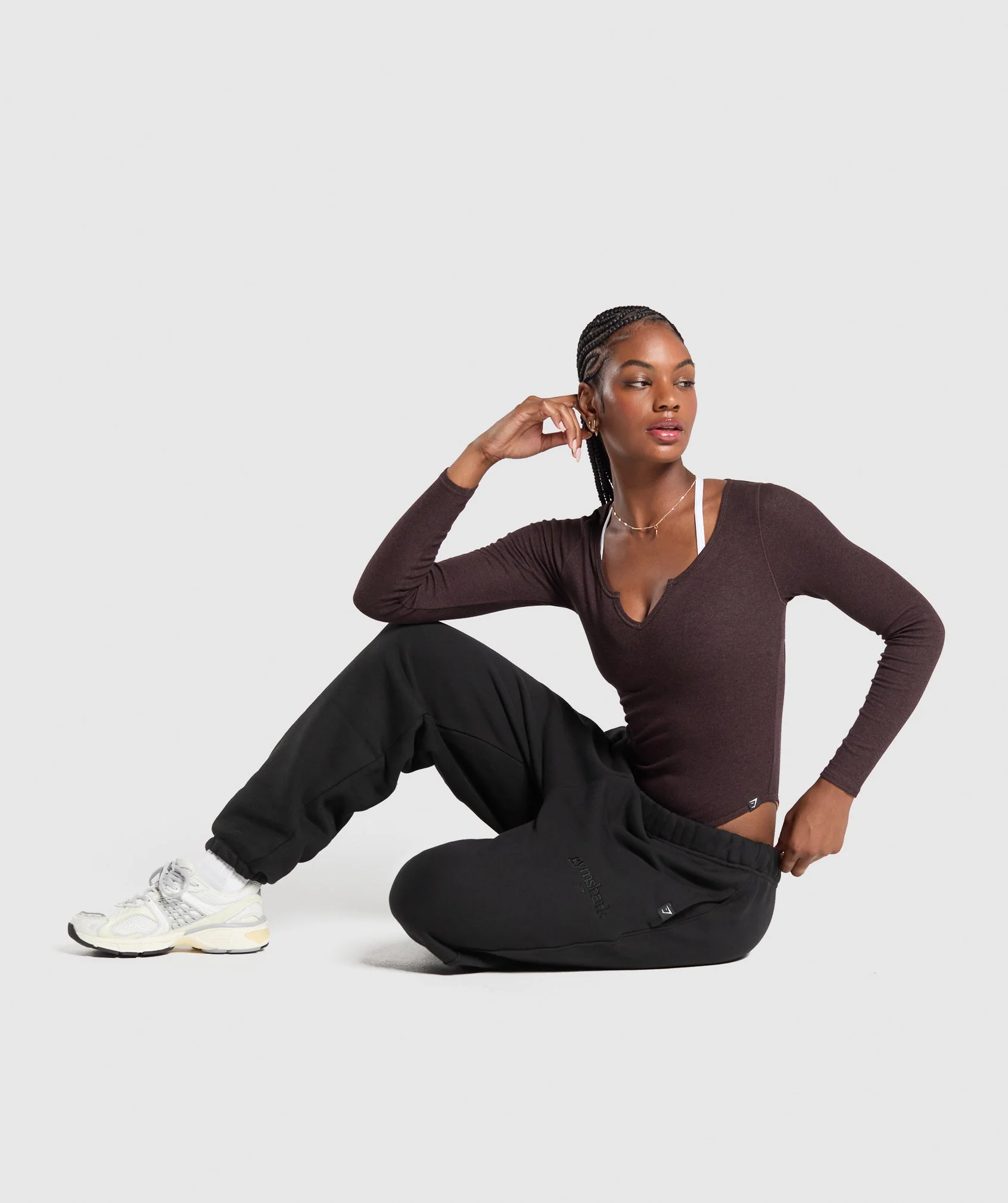 Ribbed Cotton Long Sleeve Bodysuit