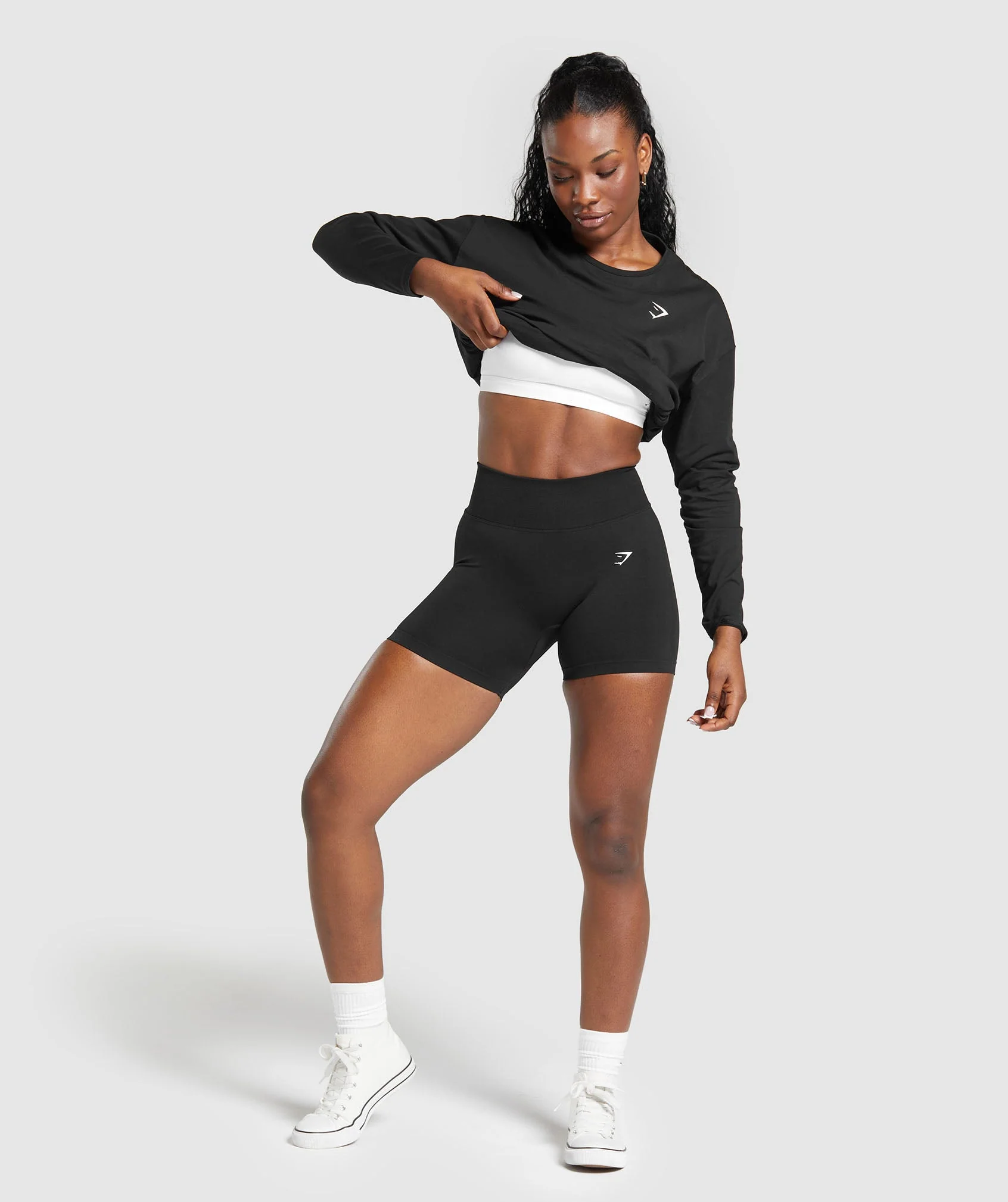 Training Oversized Cotton Long Sleeve Top
