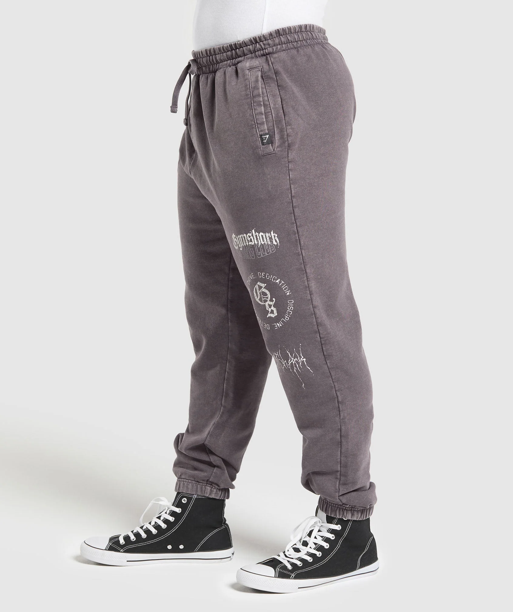 Distressed Graphic Joggers