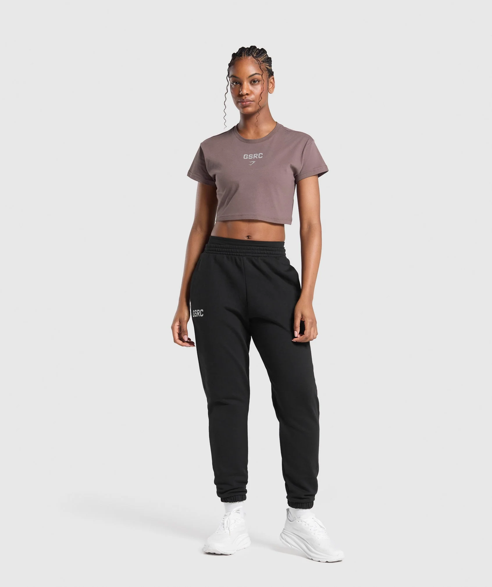 Running Graphic Crop Top