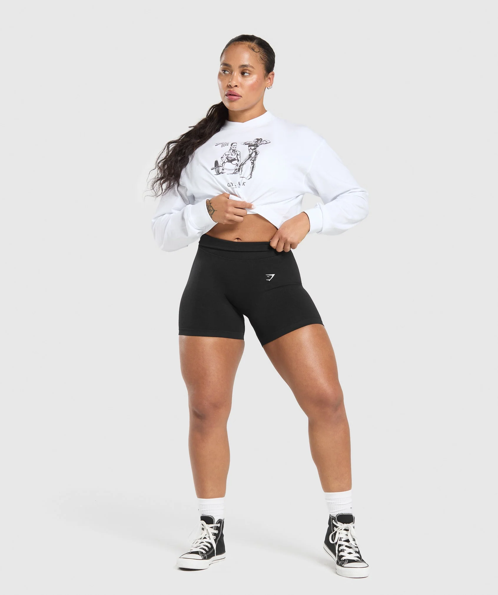 Two Strong Women Midi Long Sleeve Top