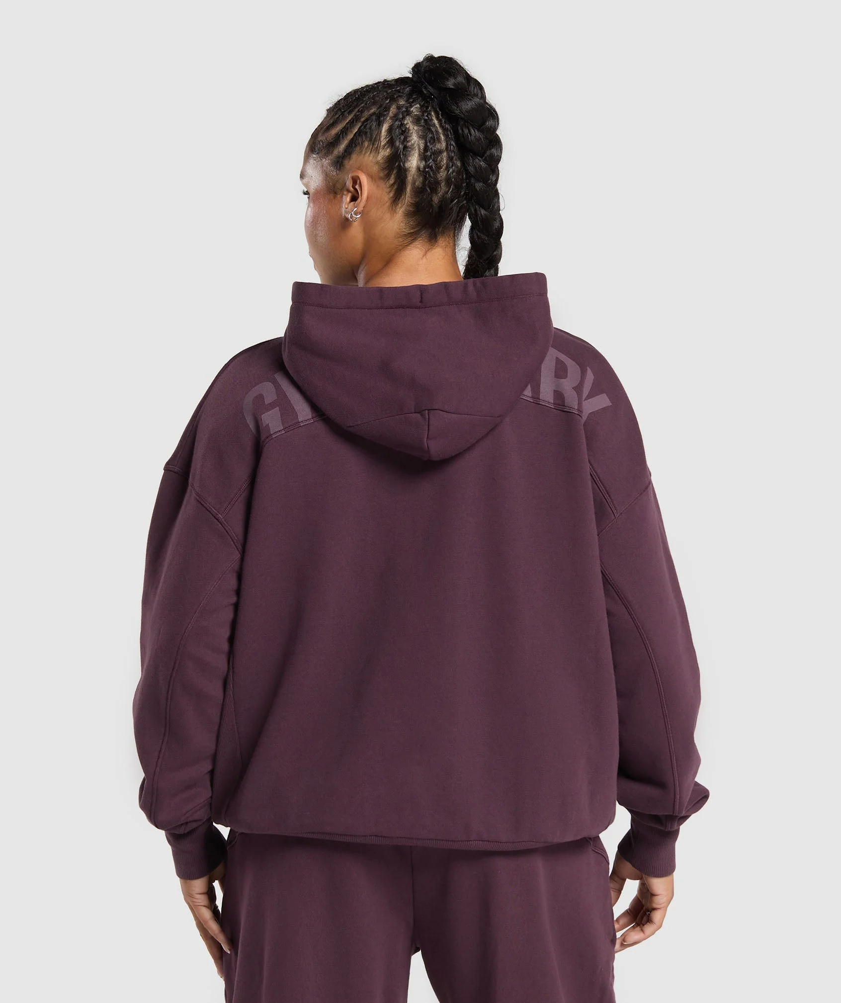 Power Oversized Zip Hoodie