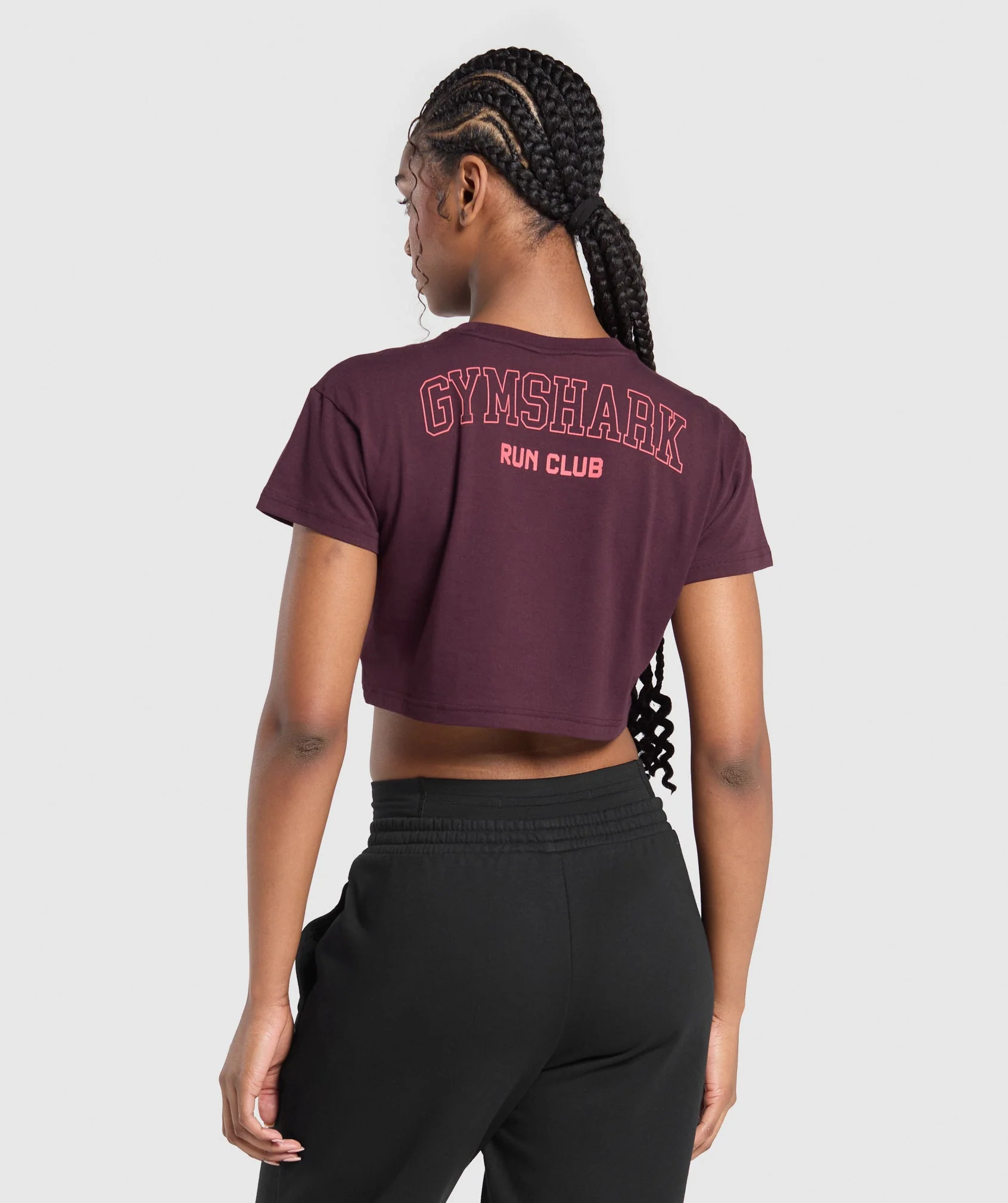 Running Graphic Crop Top