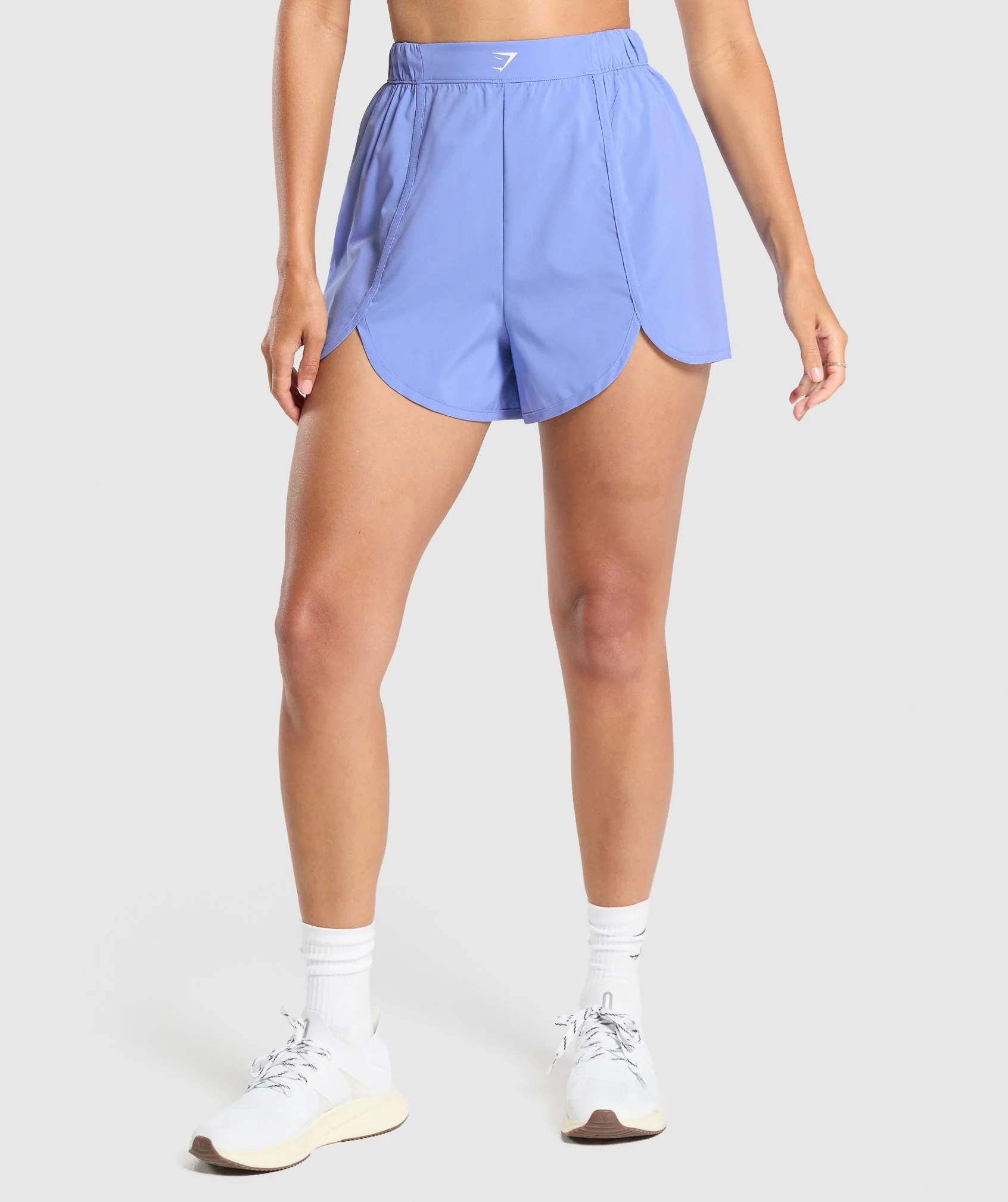 Scallop Hem Shaped Shorts