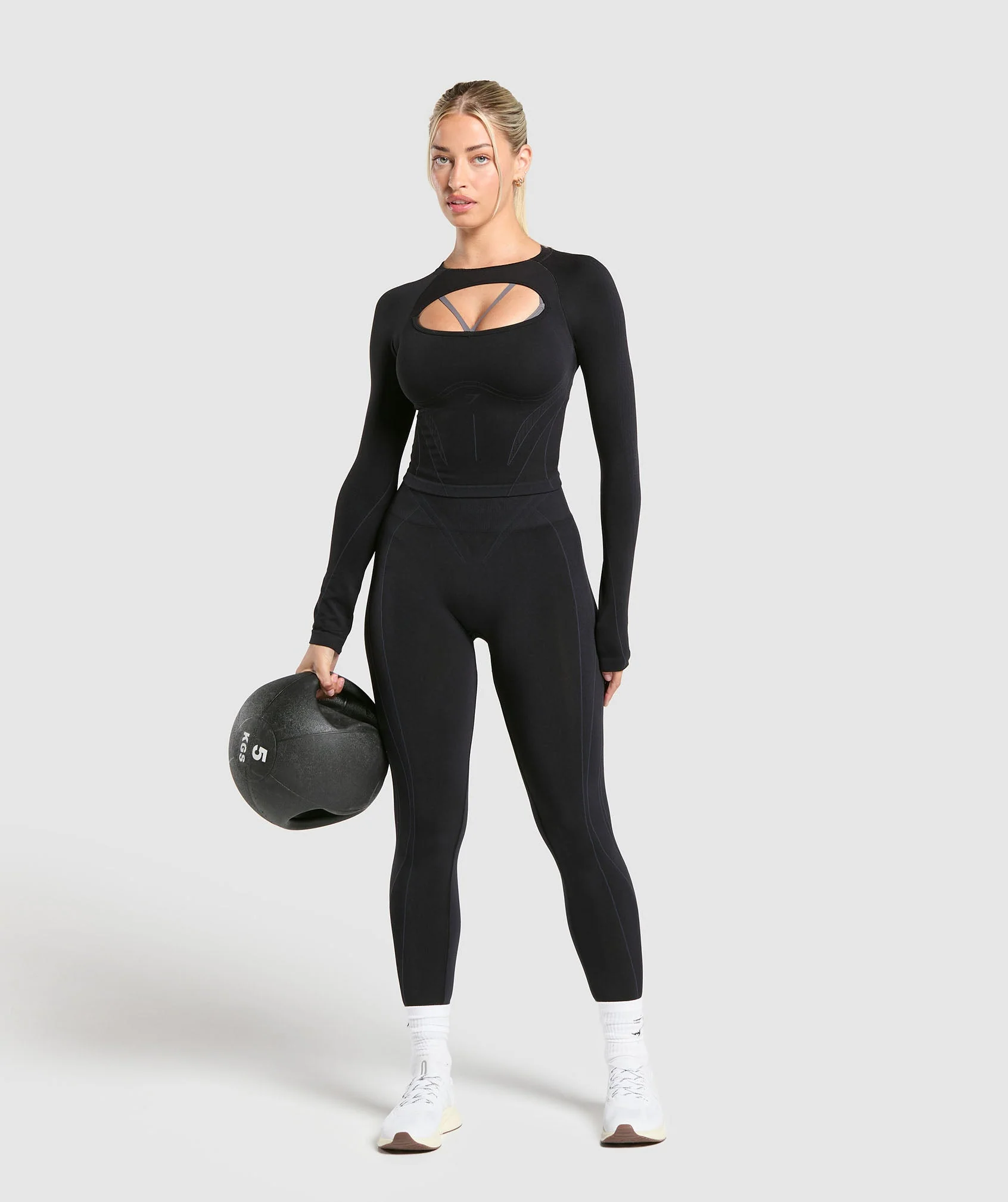 Apex Contrast Long Sleeve Top