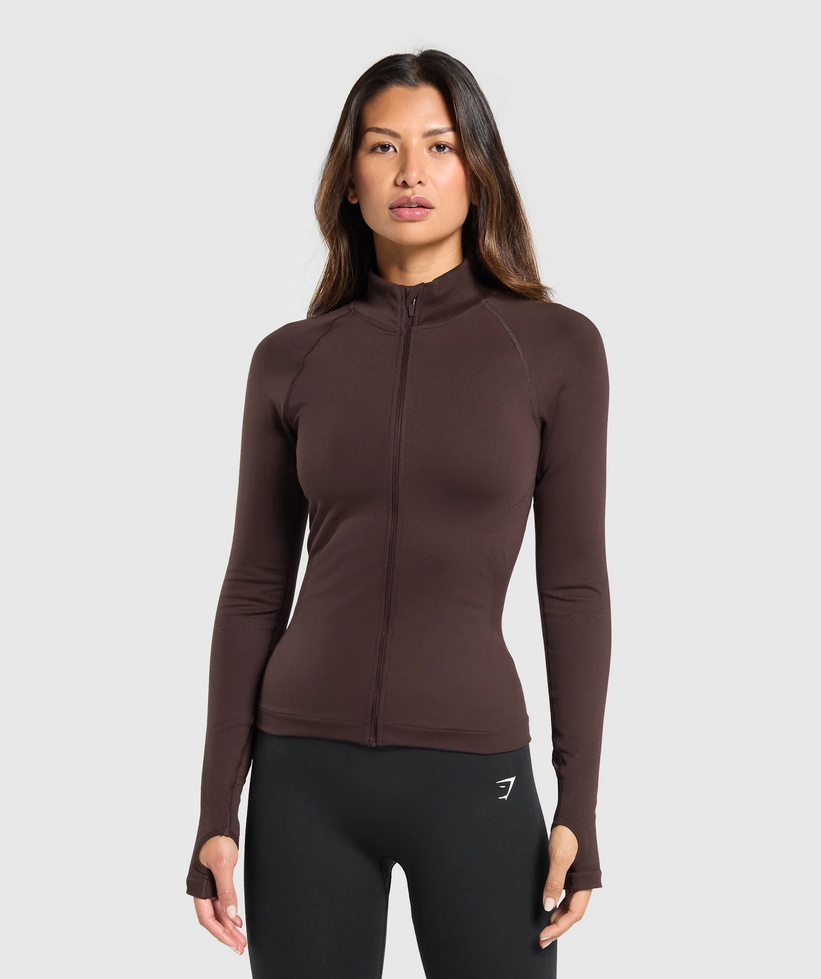 Sweat Seamless Zip Up Jacket