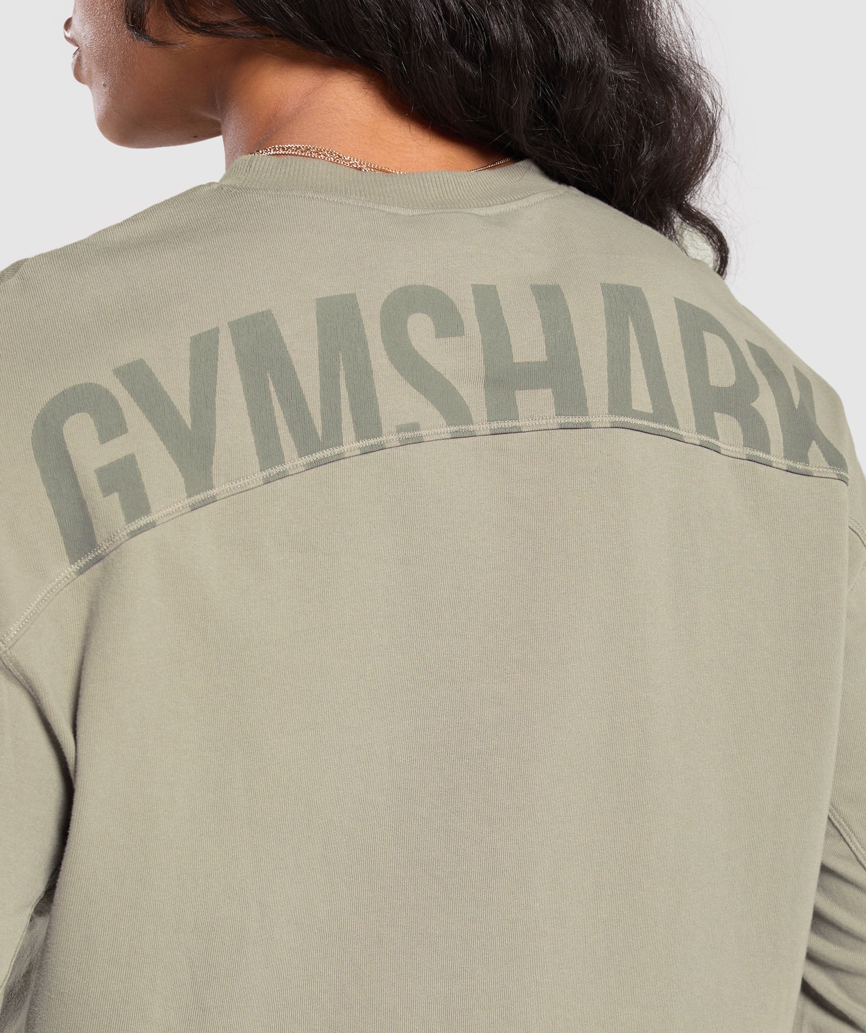 Power Oversized Long Sleeve Top