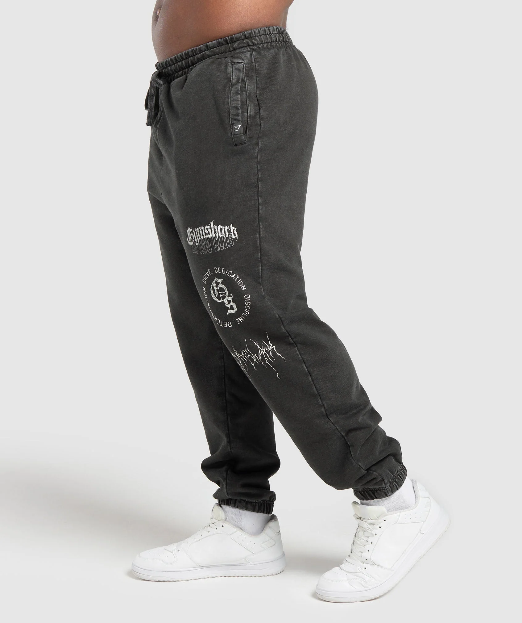 Distressed Graphic Joggers