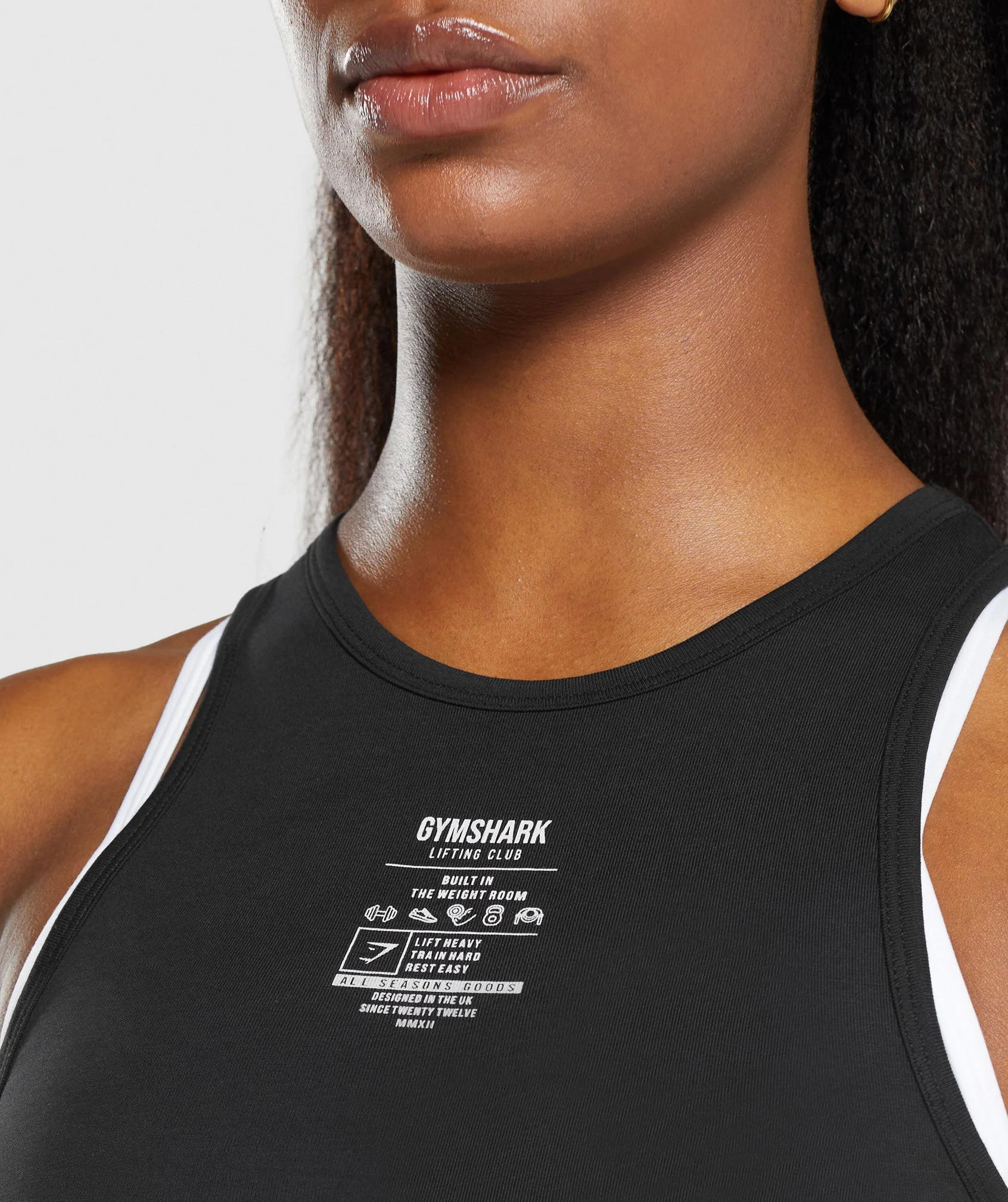 Care Label Graphic Cropped Tank