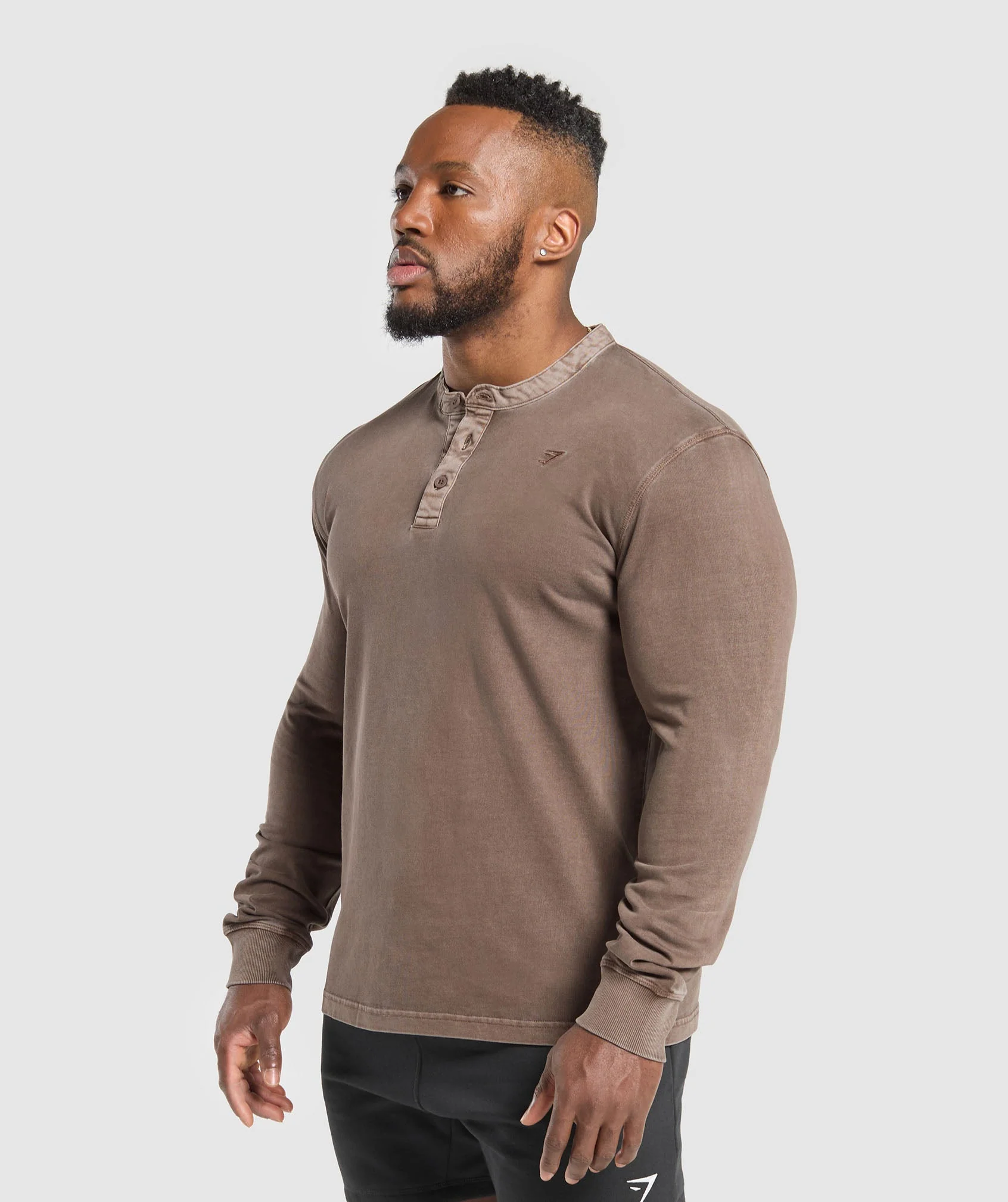 Heavyweight Woven Collar Henley