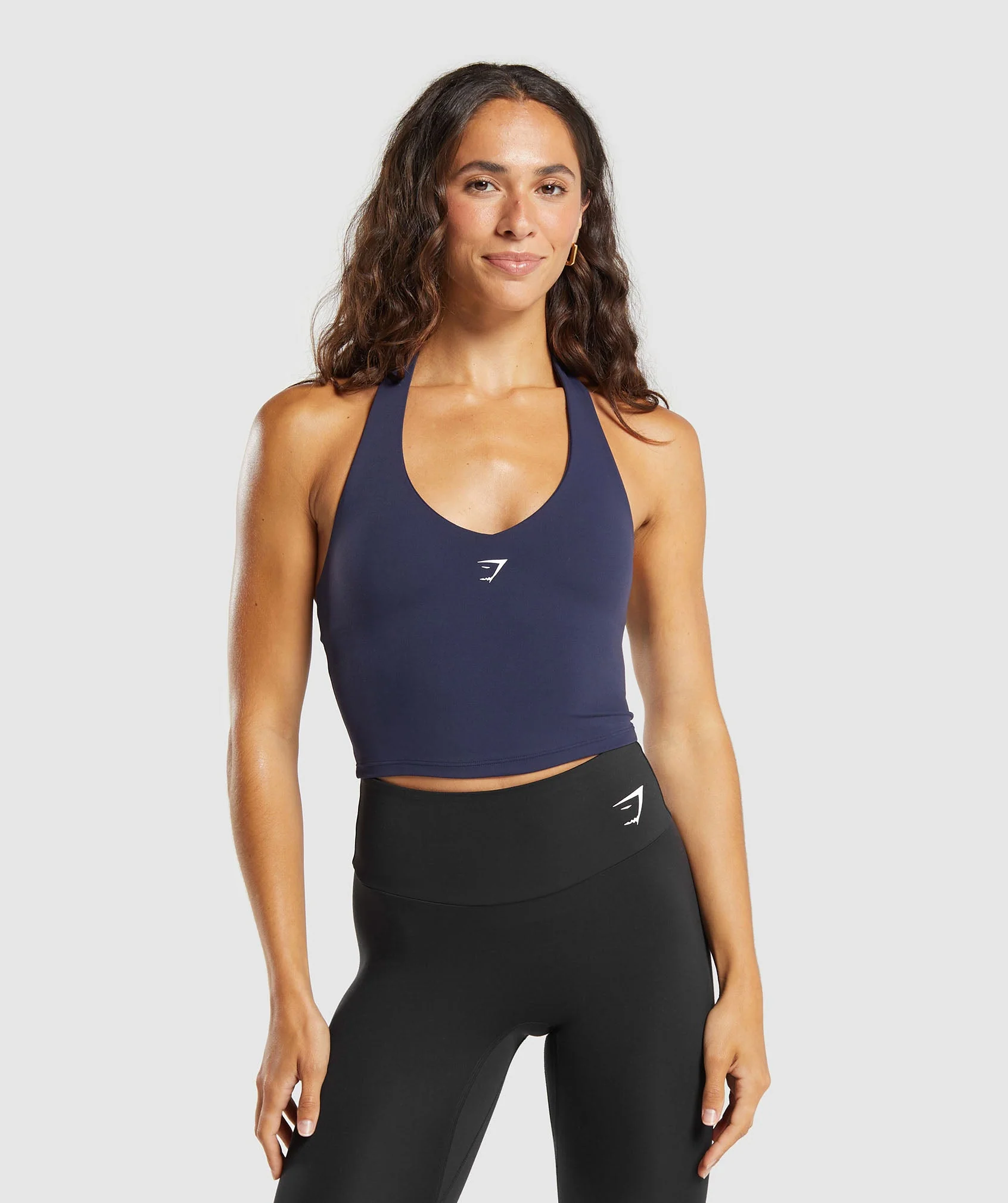 Halter Neck Cami with Shelf