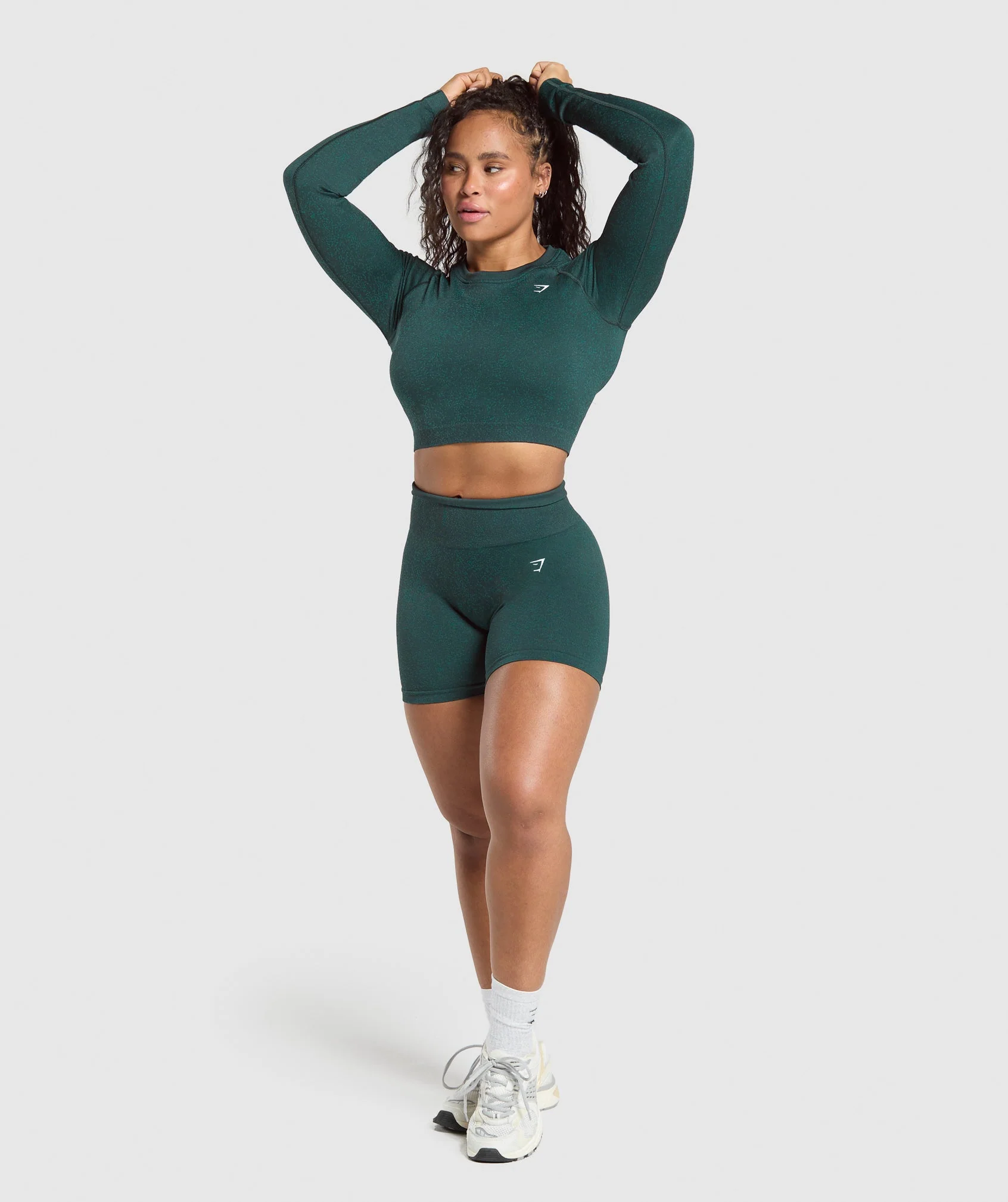 Adapt Fleck Seamless Long Sleeve Crop Top