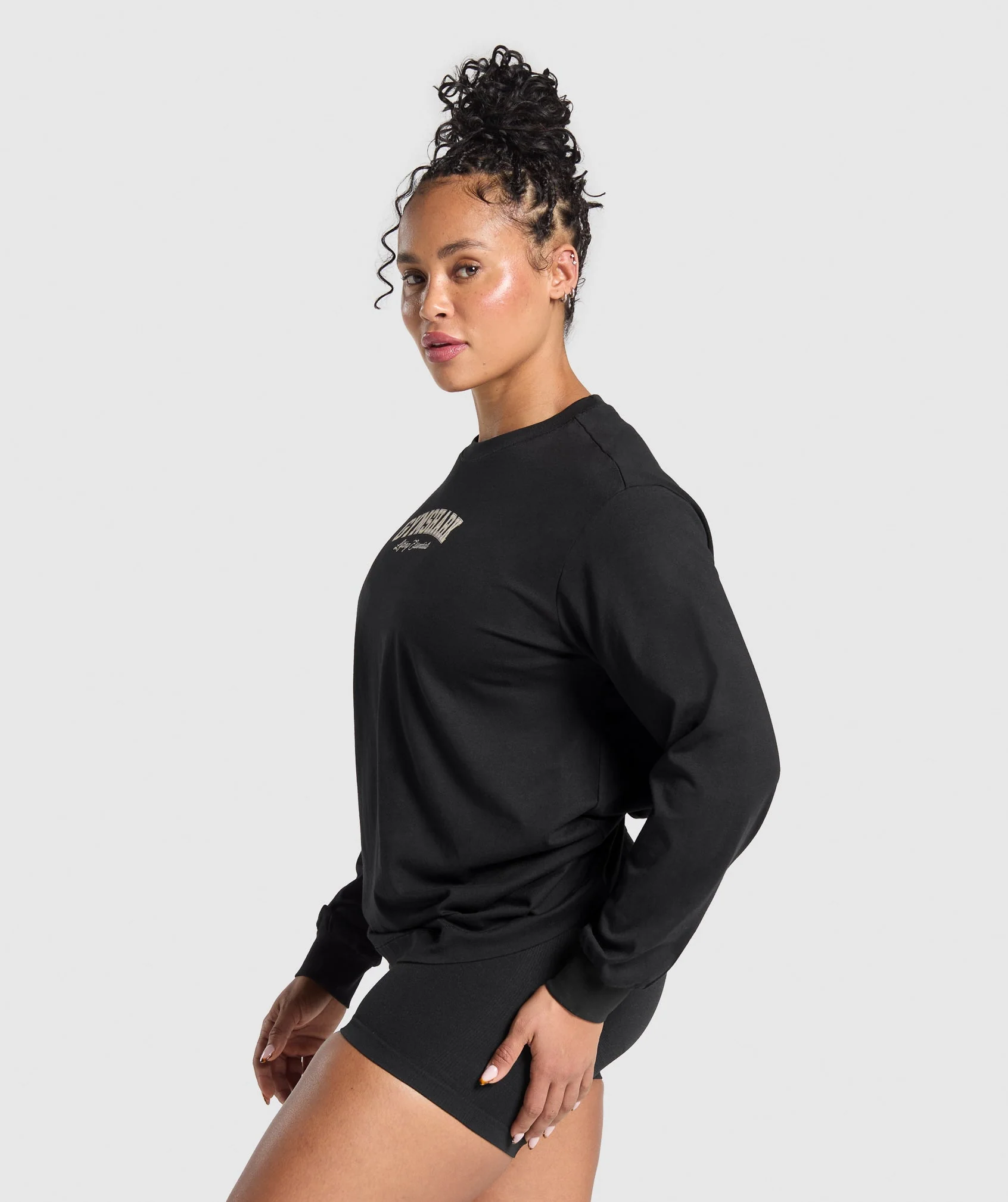 Lifting Essentials Graphic Long Sleeve Top