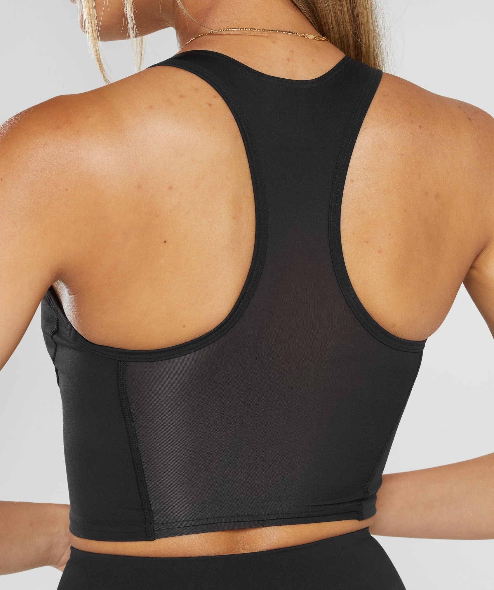 Crop Mesh Tank